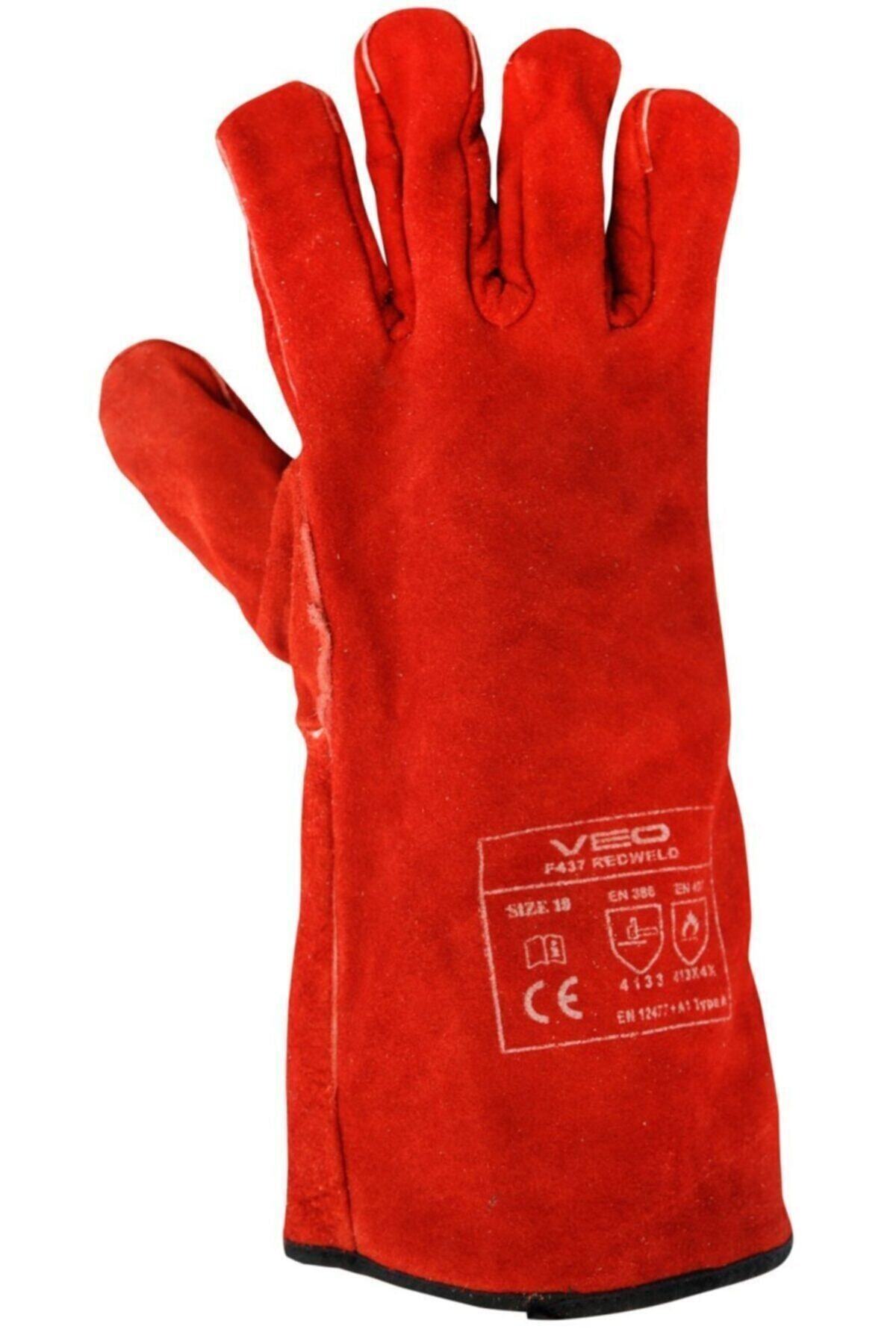 Veo Kırmızı Kaynak Eldiveni No: 10
