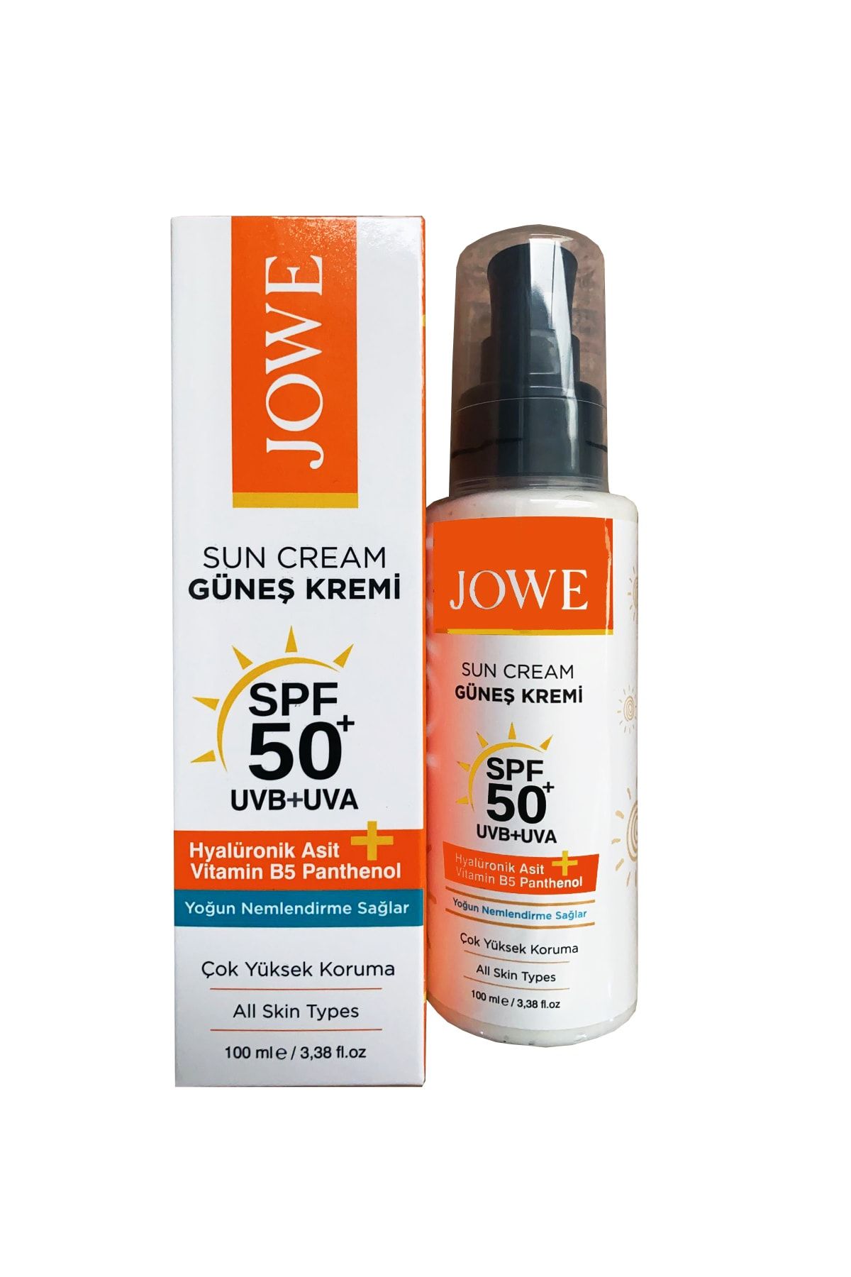 JOWE COSMETİC Jowe Sun Cream Spf50+ Güneş Kremi 100 Ml
