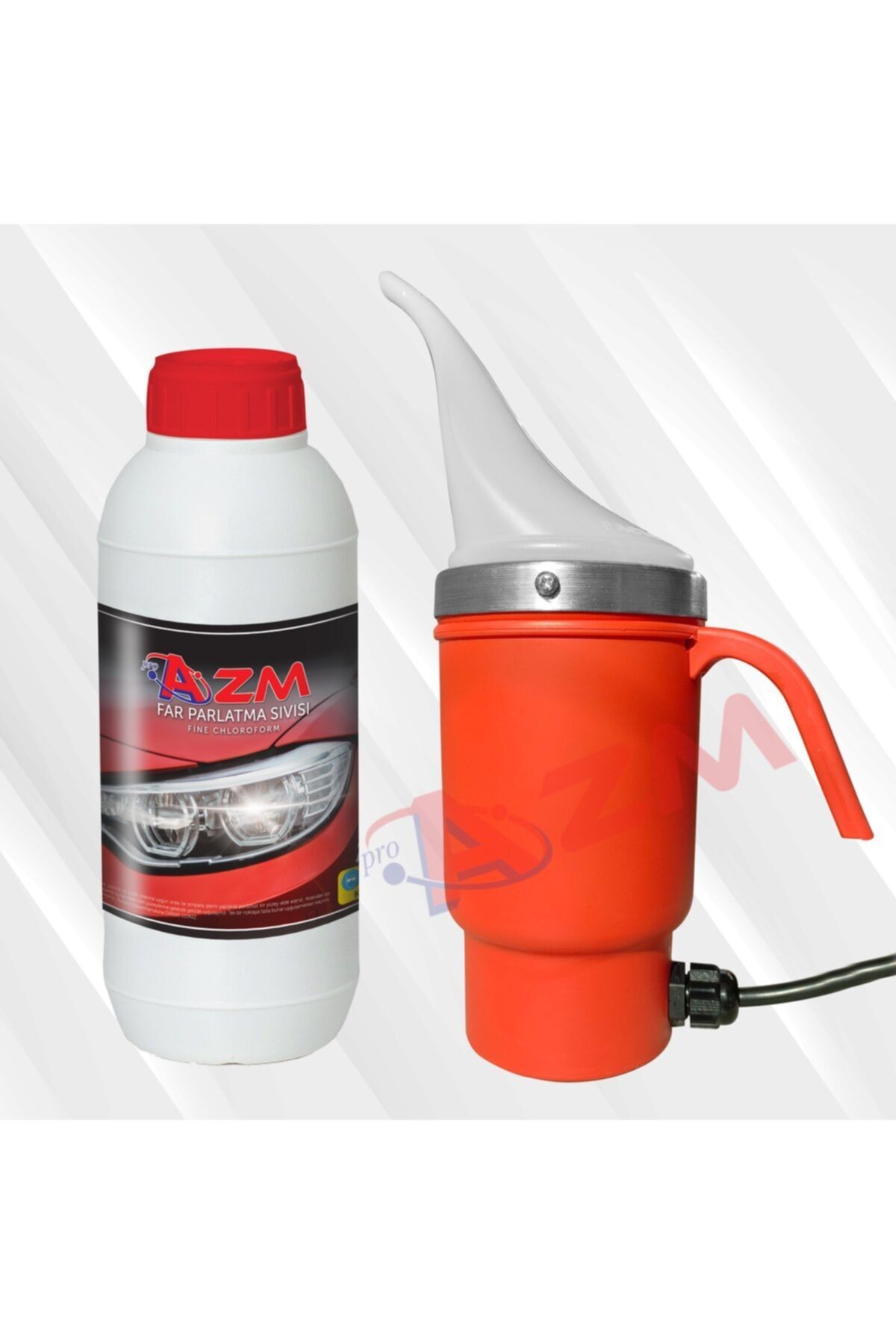 Azm Oto Far Temizleme Far Parlatma Makinesi Ve Kloroform Kimyasalı 1 Litre