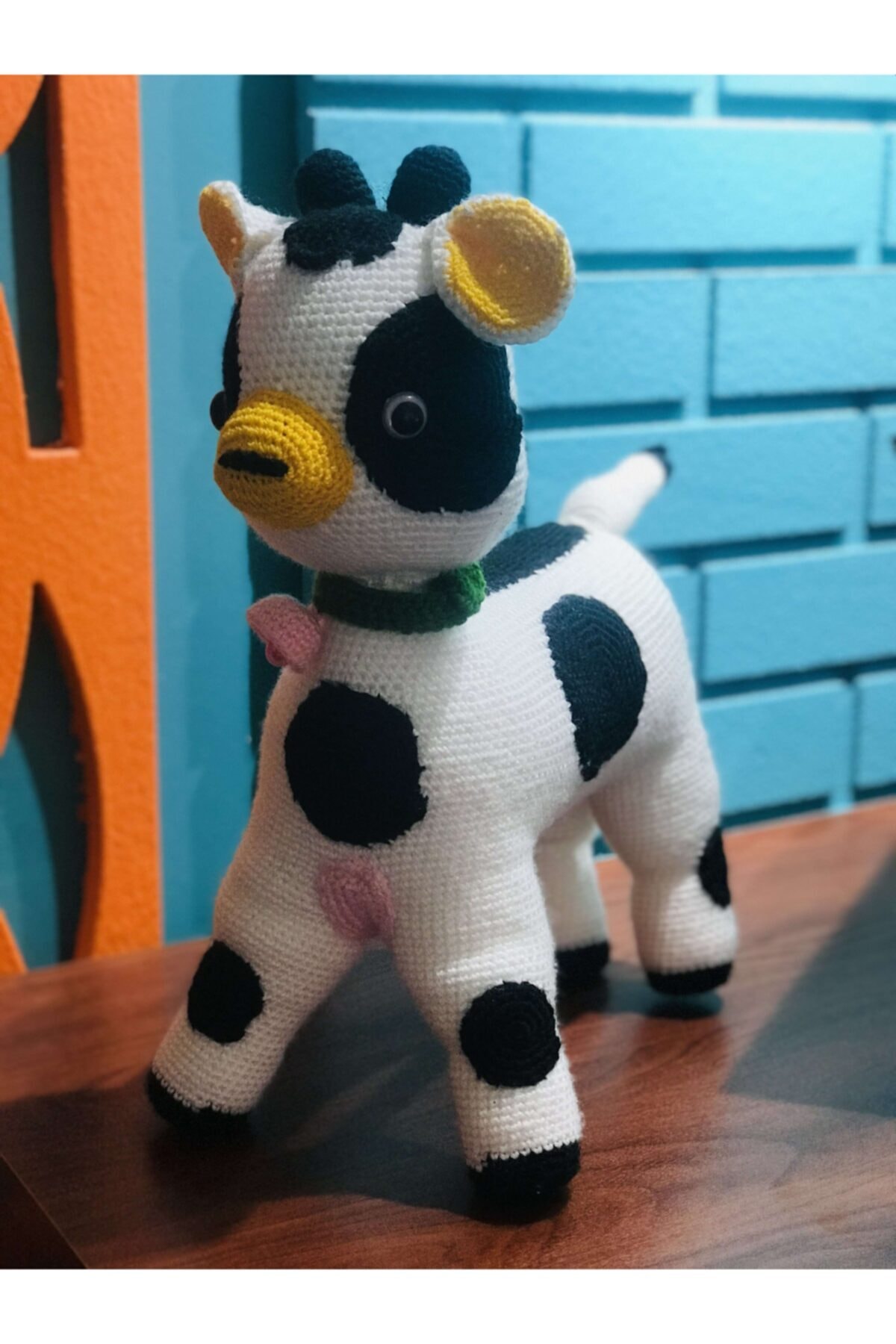 Adelina Örme İnek Amigurumi Handmade