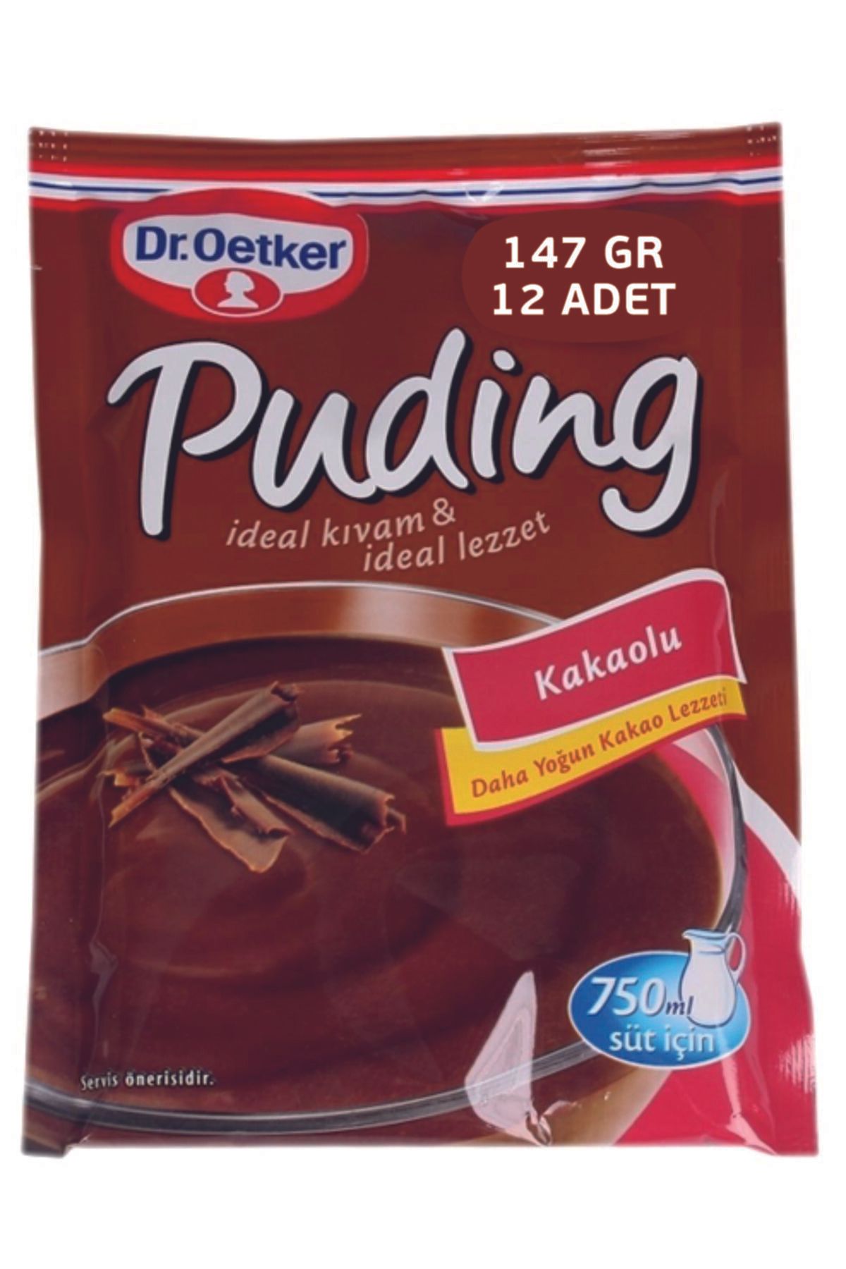 Dr. Oetker Kakaolu Puding 147 Gr X 12 Adet