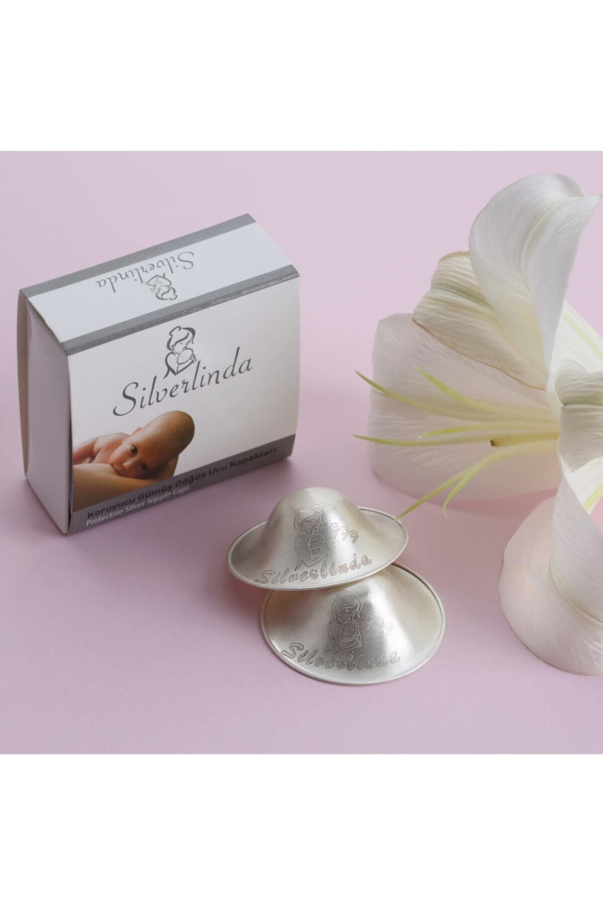 Silverlinda 999 Ayar Saf Gümüş Koruyucu Göğüs Ucu Kapaklar Gümüş Koruyucu Kapak Koruyucu Göğüs Ucu Kapakları
