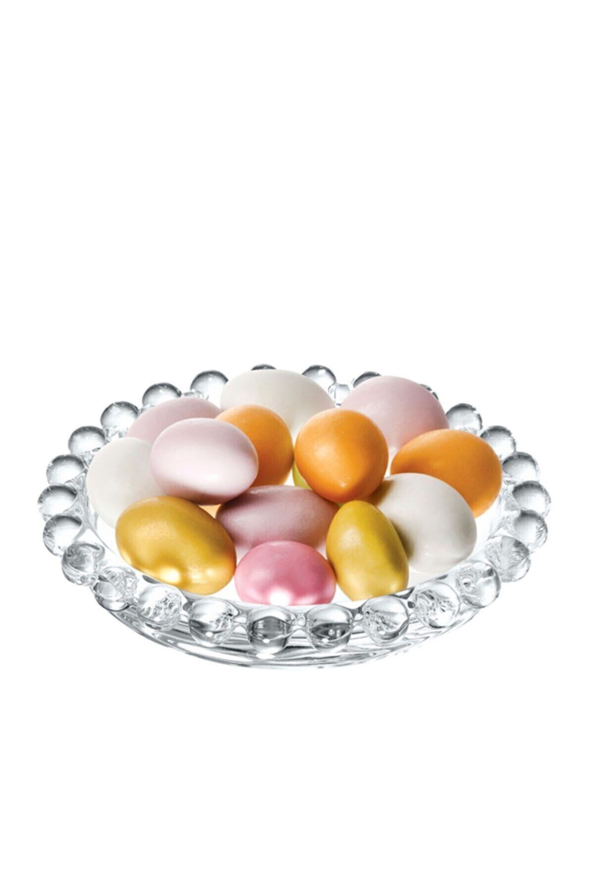 KRD Home Han Dekor Dizayn Mini Yuvarlak Sunumluk Ve Lokumluk 9,5 cm