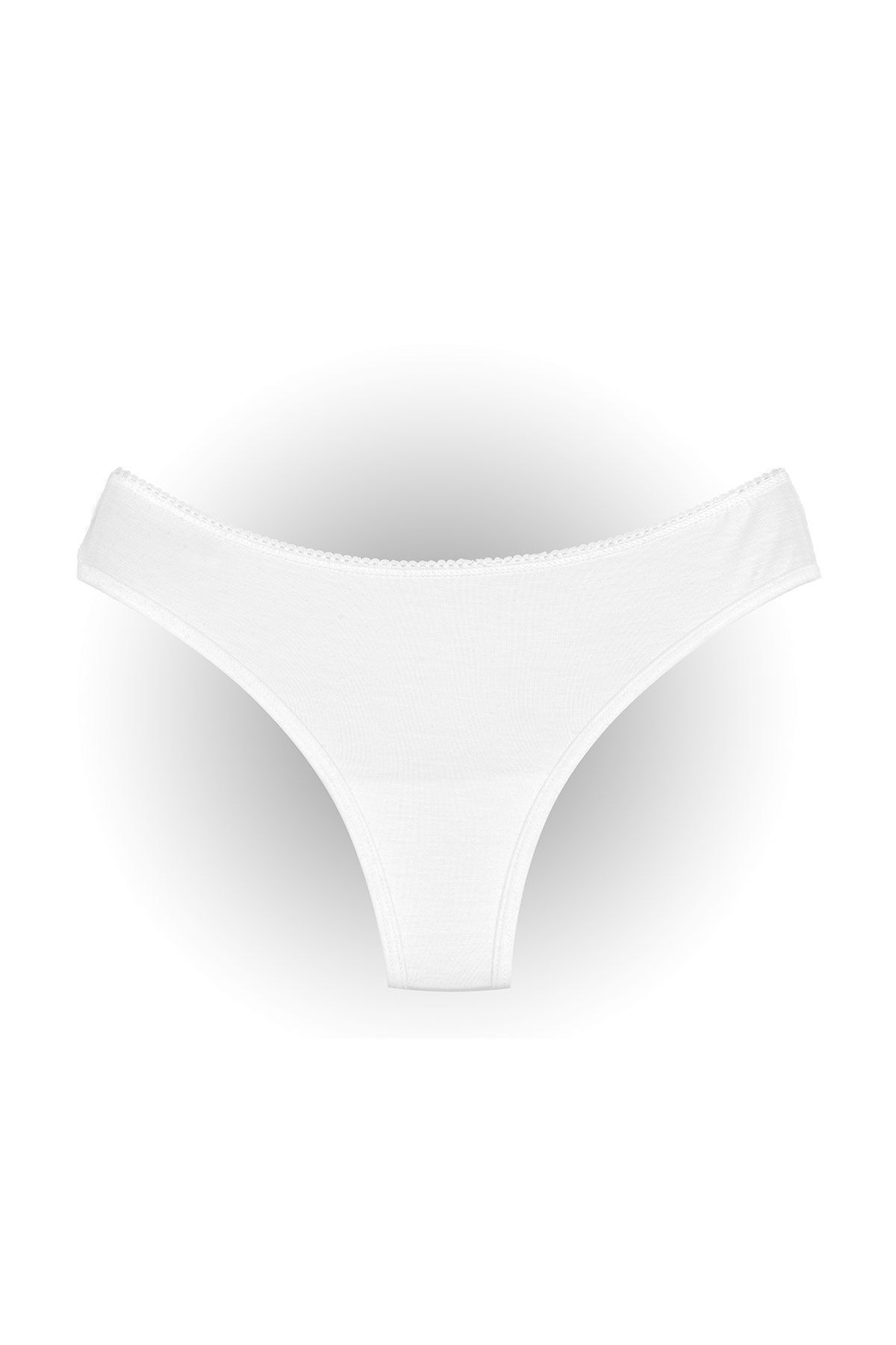 BE MORE String Thong Beyaz Modal Kumaş