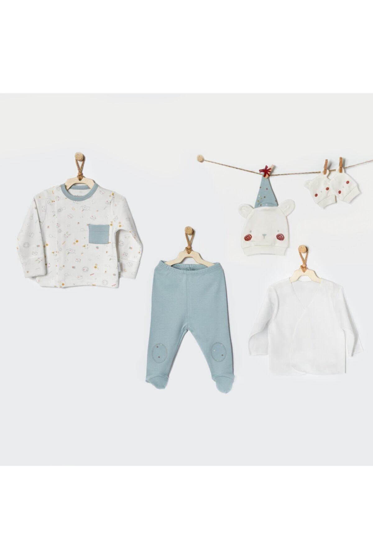 andywawa Bebek Hastane Çıkışı 5 Pcs Newborn Set Happy Birthday To You Ac22000