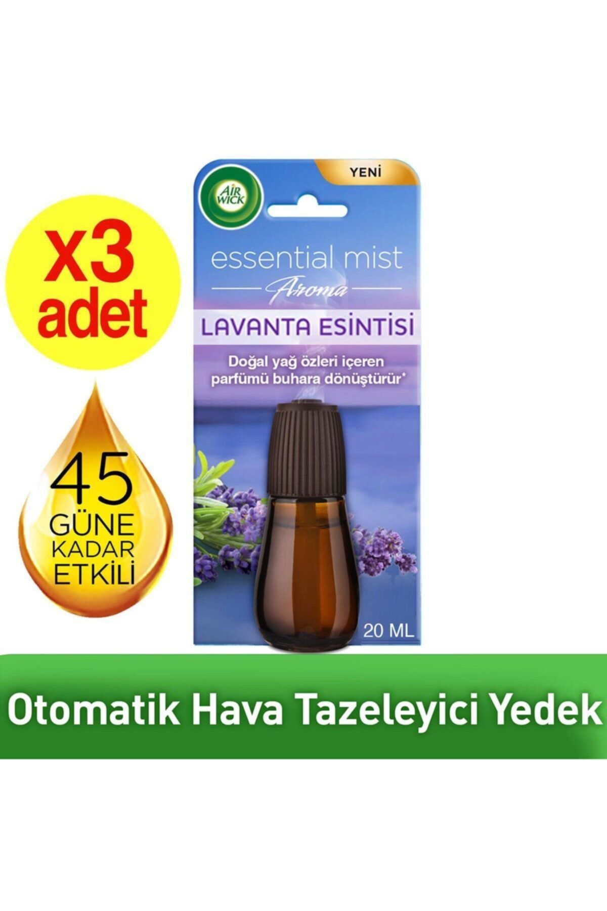 Air Wick Essential Mist Yedek Lavanta Esintisi 3x20 ml