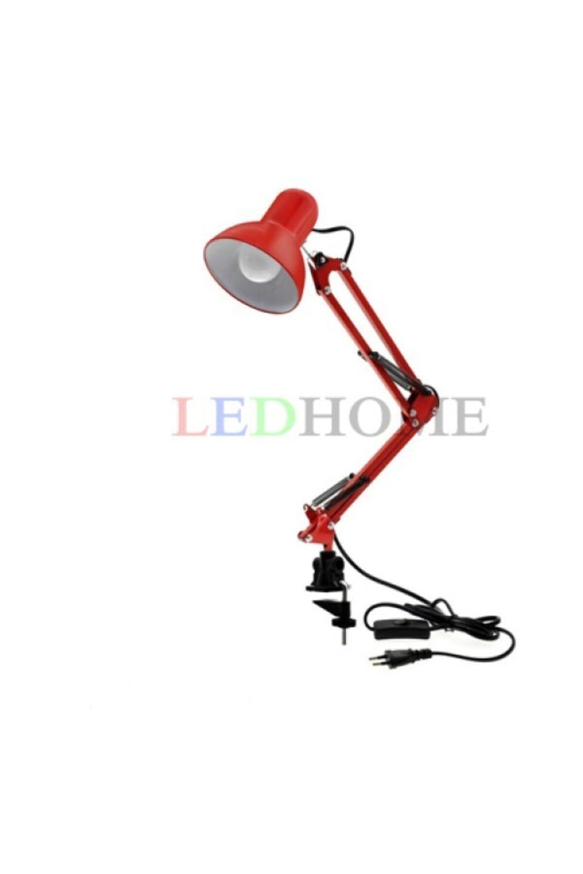 LED HOME Akrobat masa lambası Kırmızı+5w led ampül  hediyeli