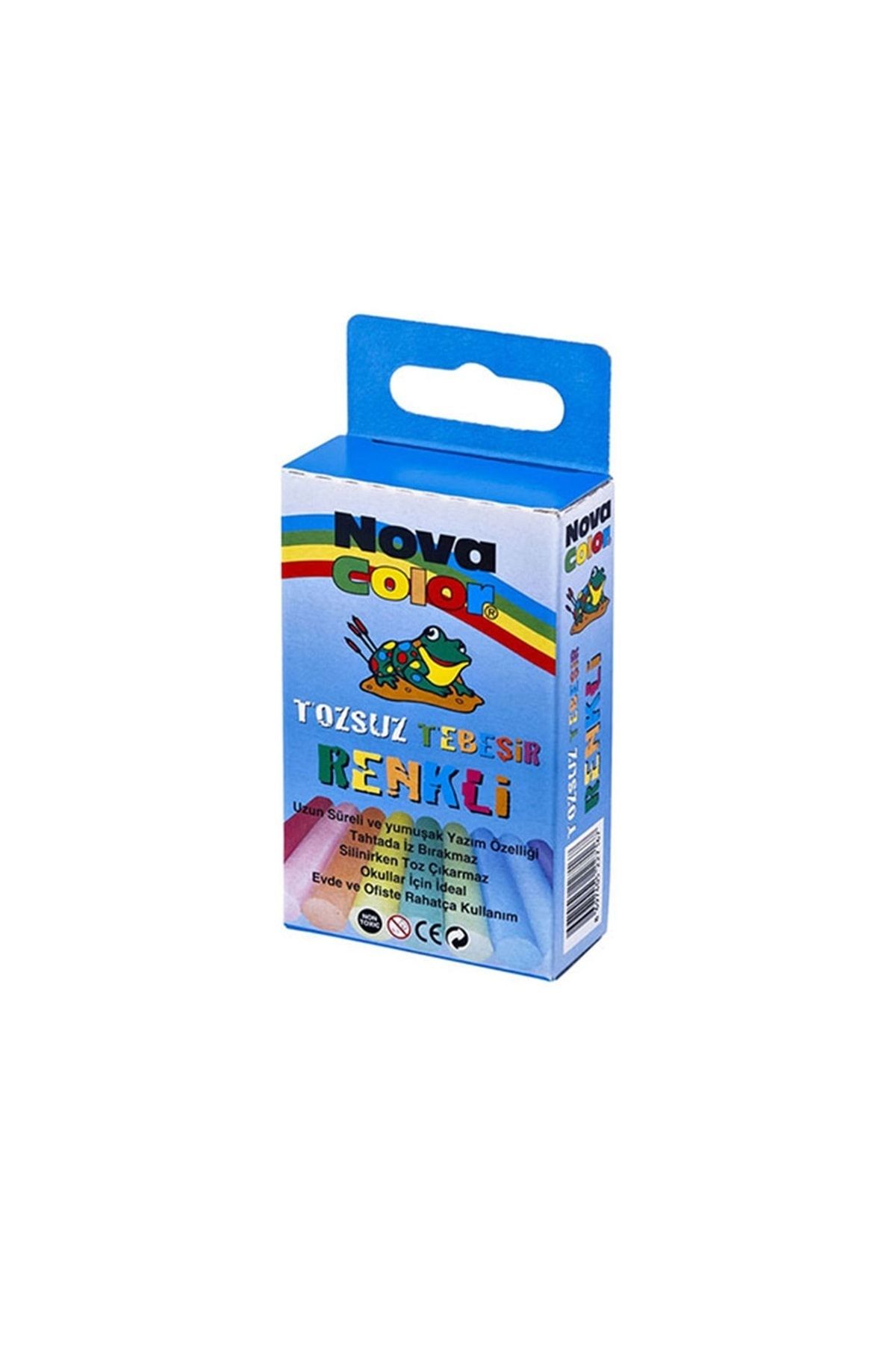 Nova Color Novacolor Renkli Tozsuz Tebeşir 10 Lu
