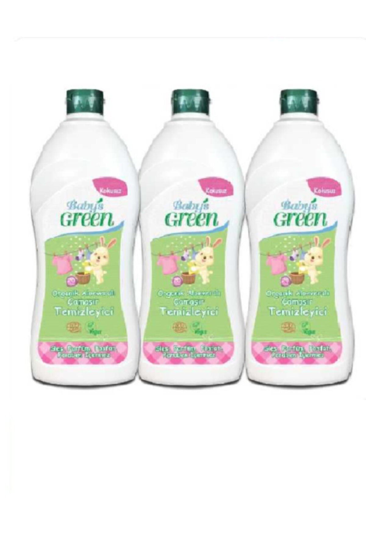 Baby's Green Organik Aloe Veralı Bebek Çamaşır Temizleyici Kokusuz 3
