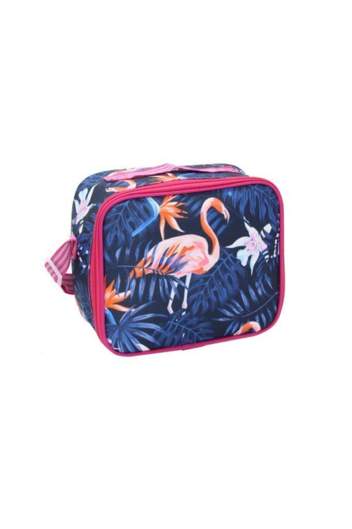 Culce Lacivert Flamingo Termoslu Beslenme Çantası Plbsl80011 204