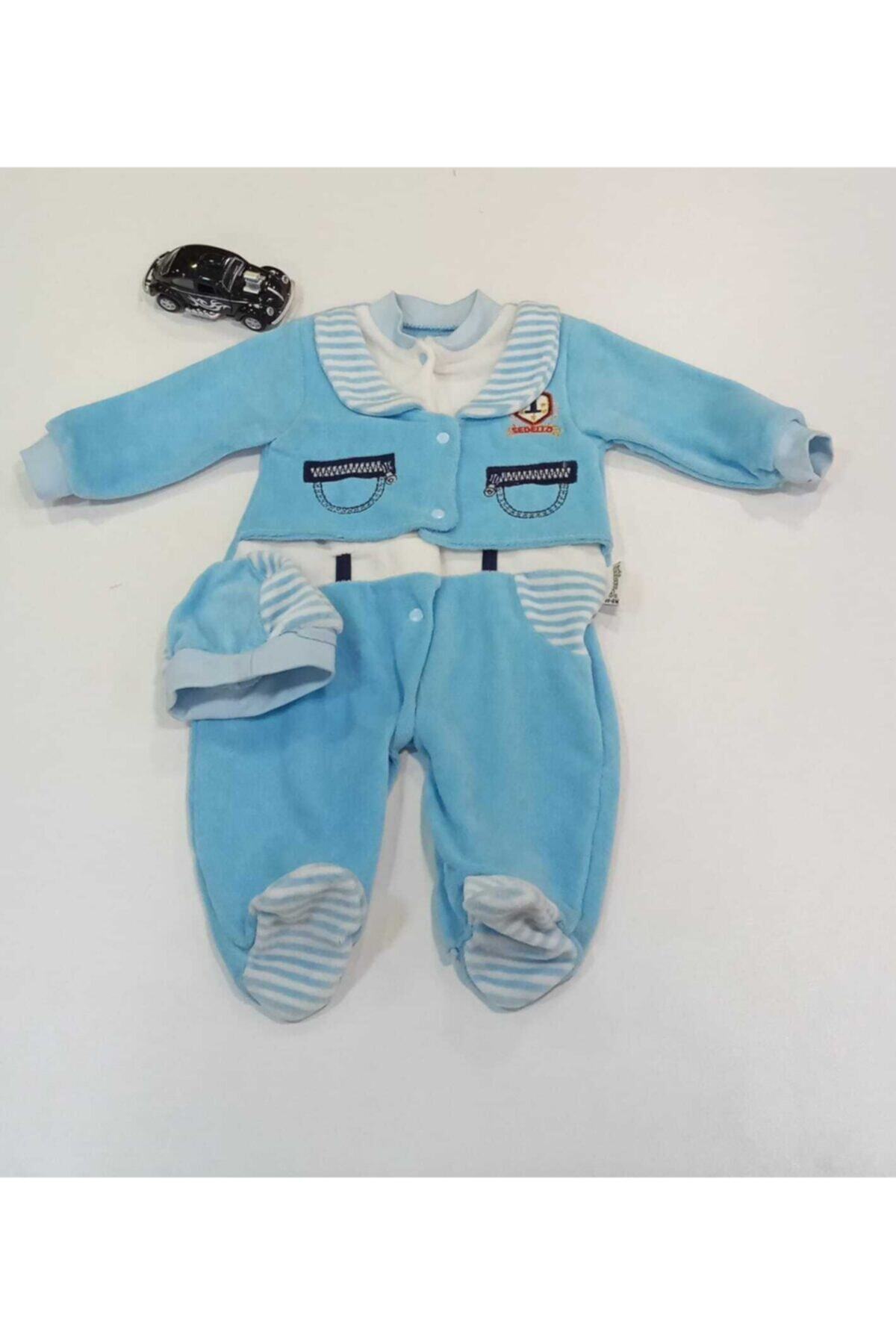 Annora Aylık Bebek Kadife Tulum