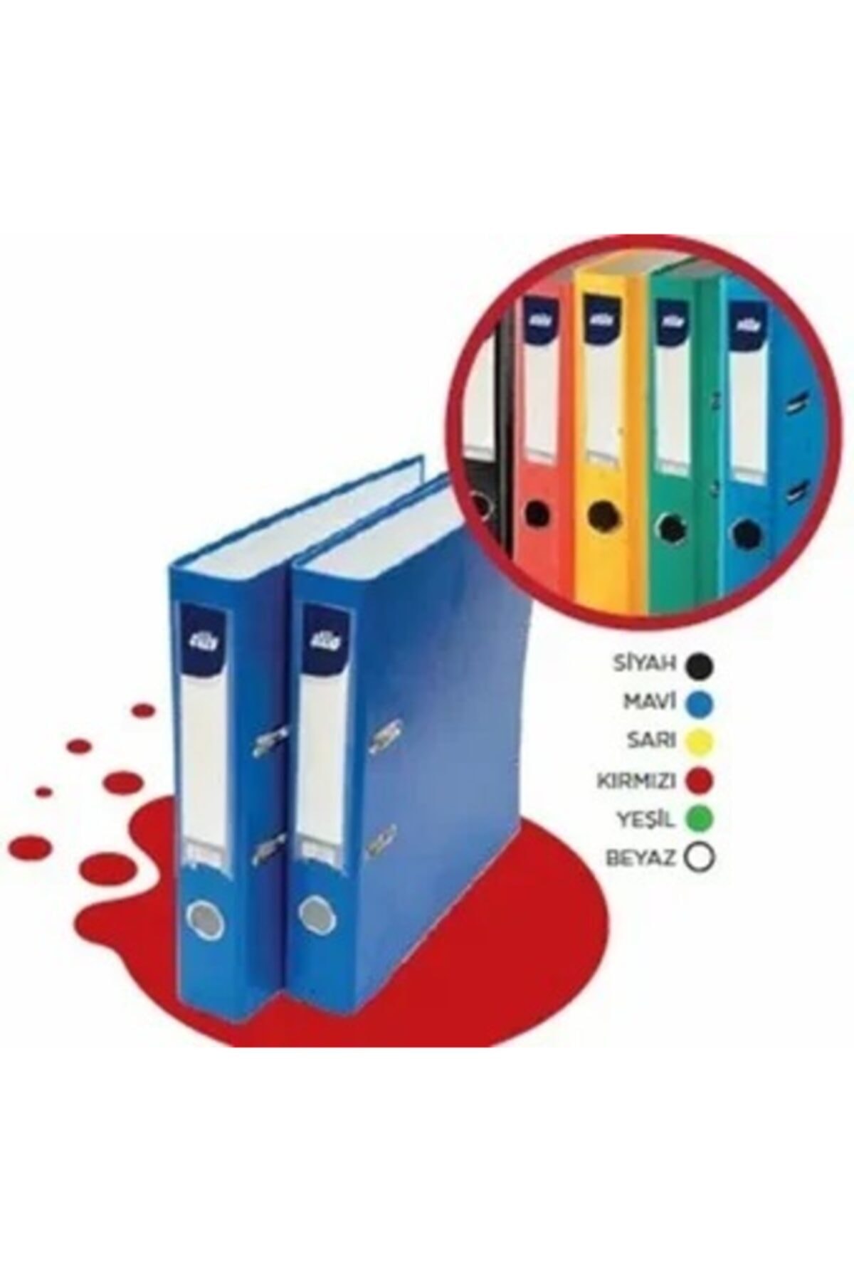 Stilo Klasör Plastik Dar Siyah