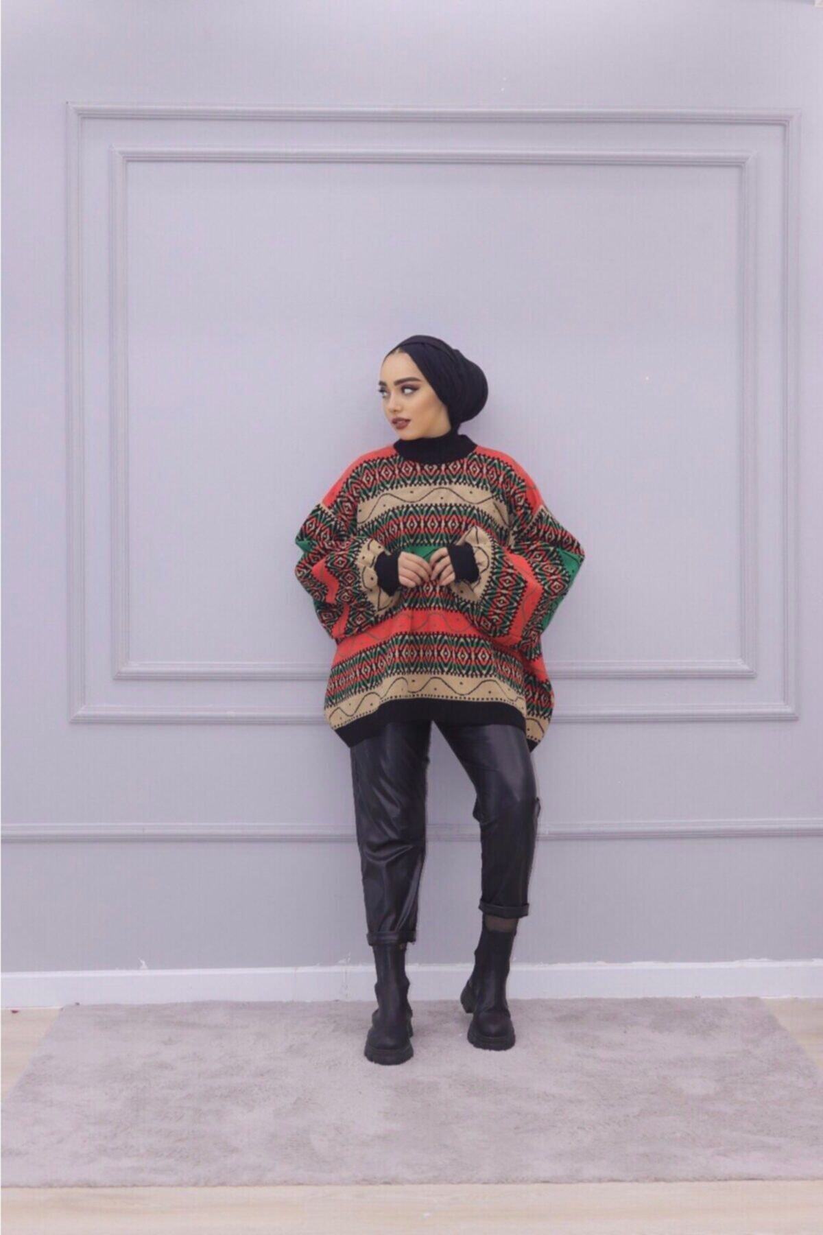 KRAL MODA Etnik Desen Kazak