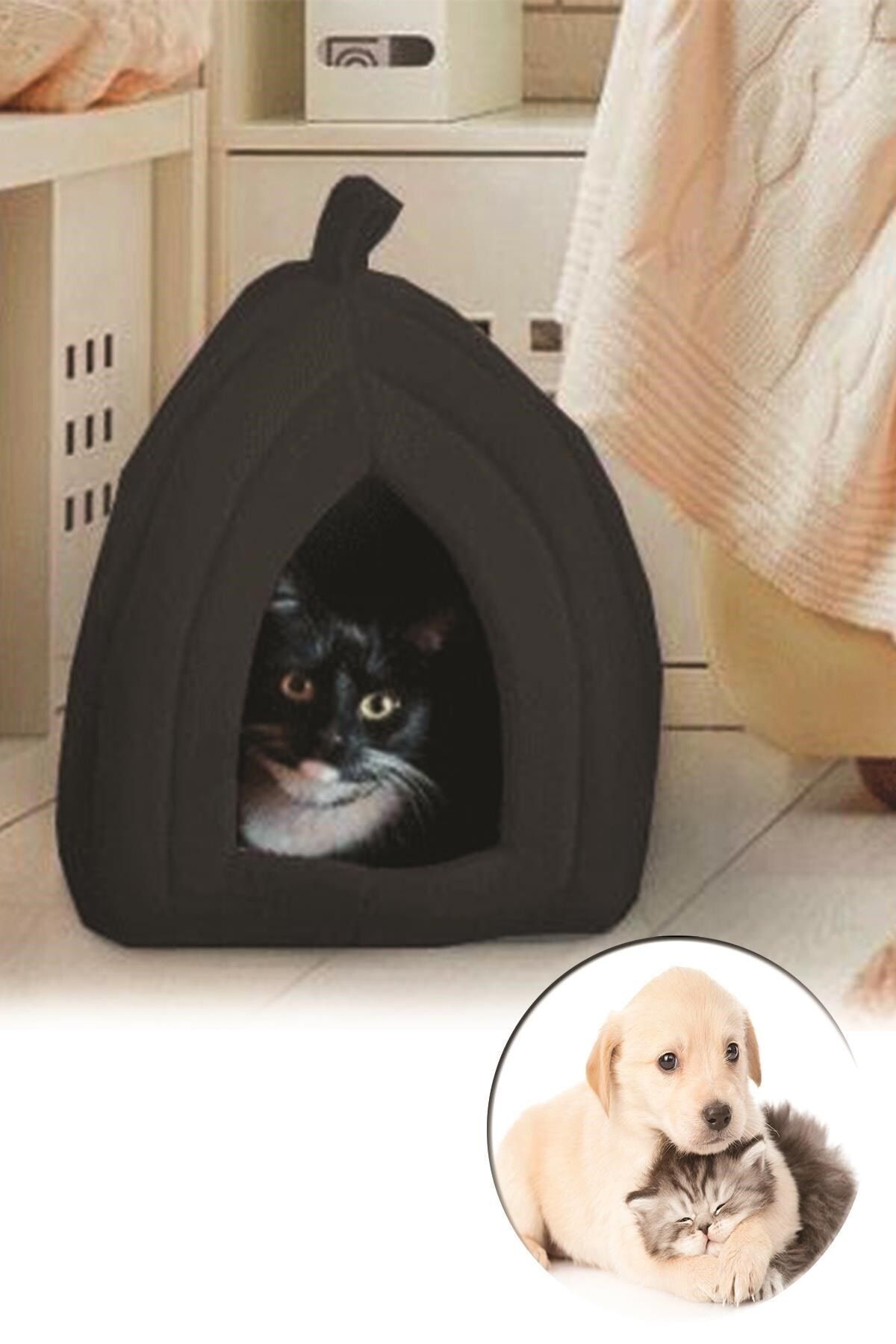 Pets Pet Hut Polar Kedi Ve Köpek Yatağı - Siyah