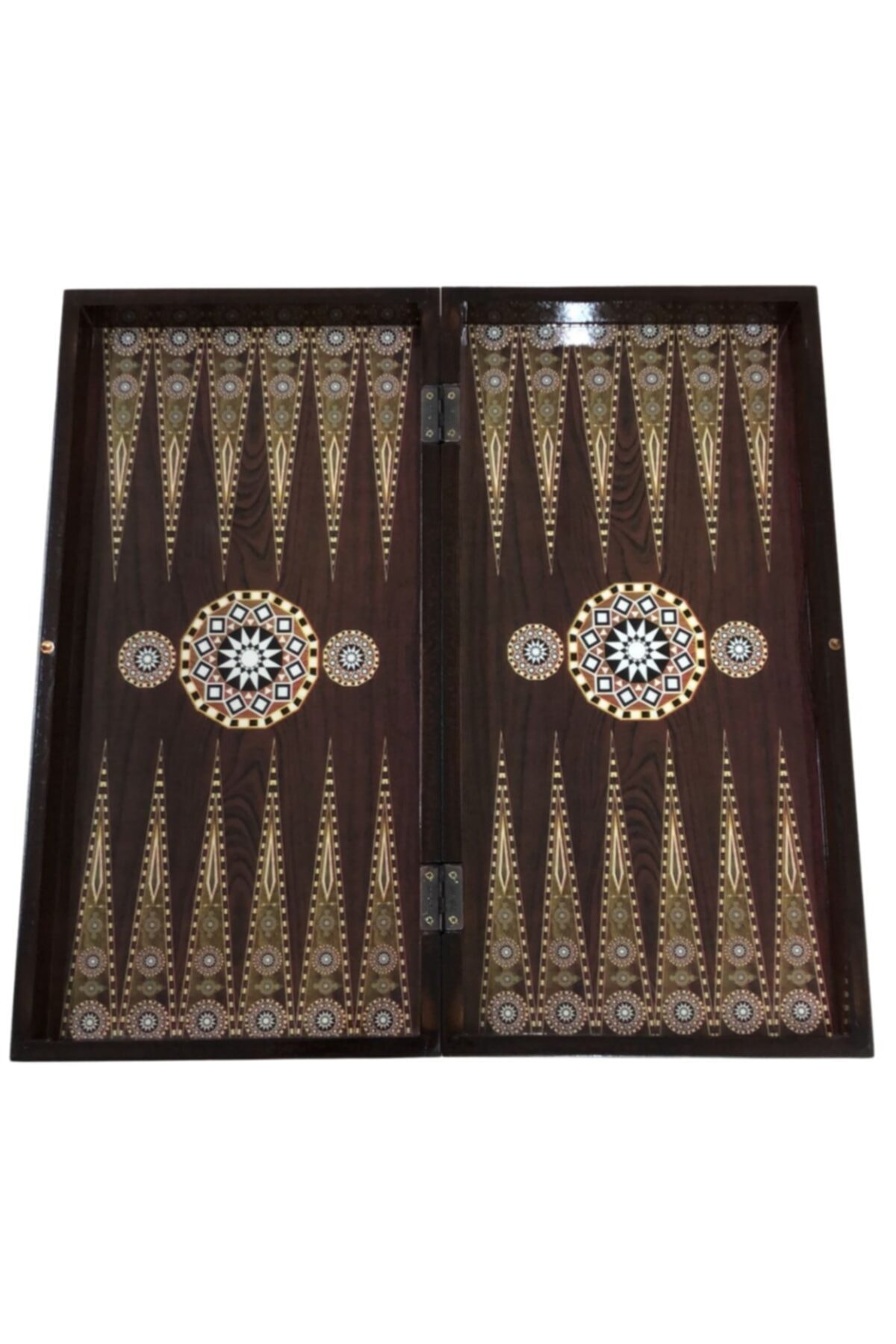 ESER Büyük Boy El Yapımı Ahşap Tavla