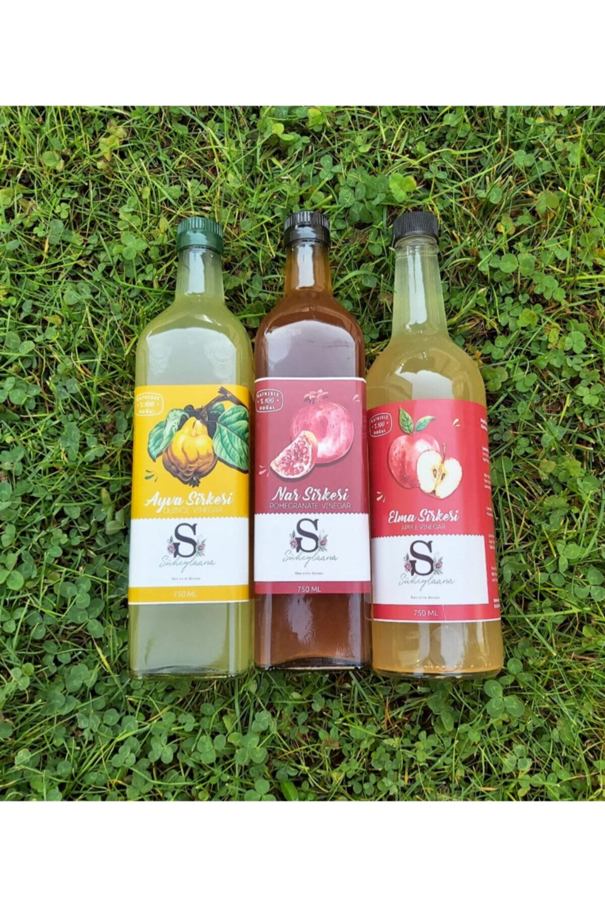 Süheylaana Doğal Ayva + Nar + Elma Sirkesi 750 Ml