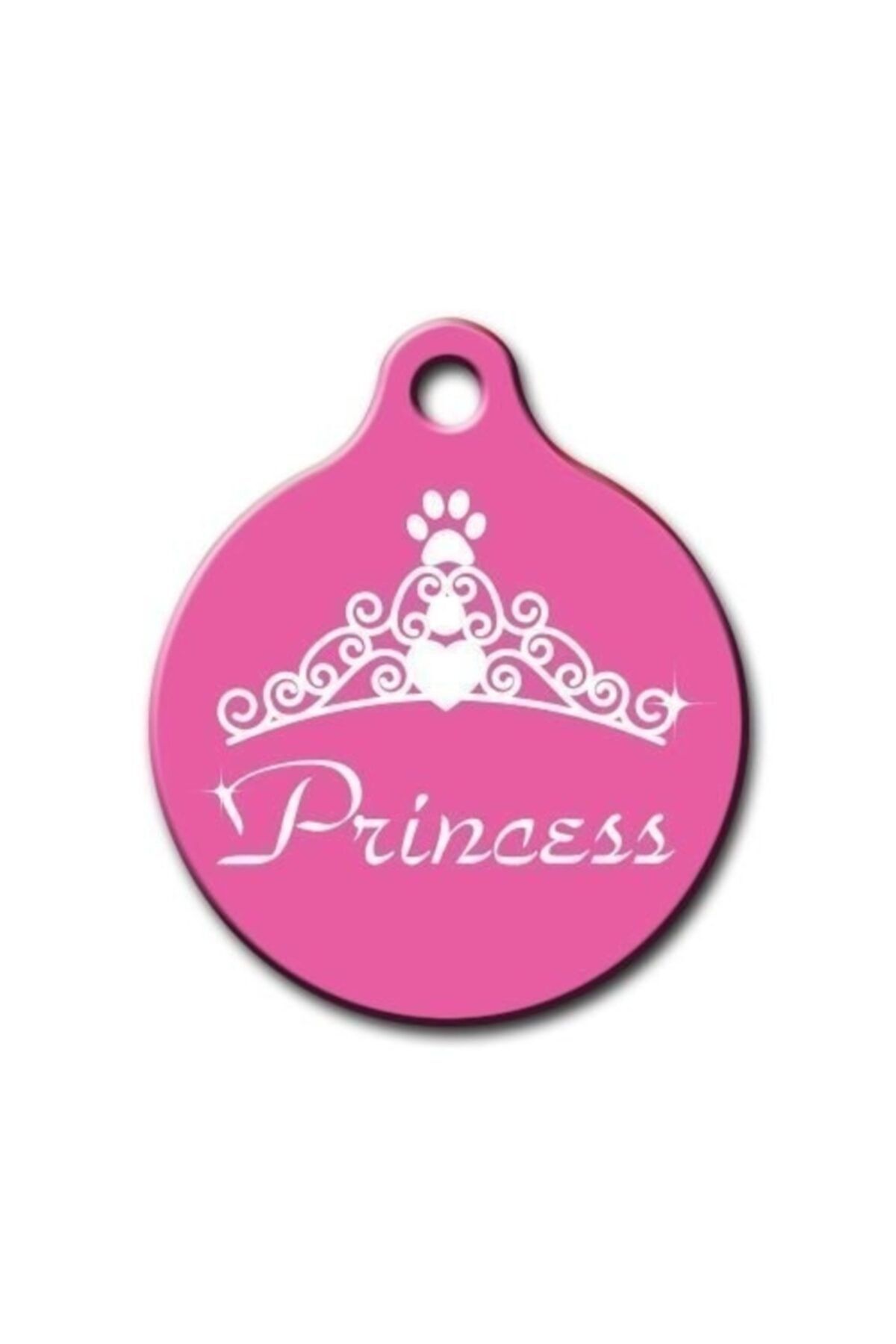 altın pati Princess Yuvarlak Kedi Köpek Künyesi