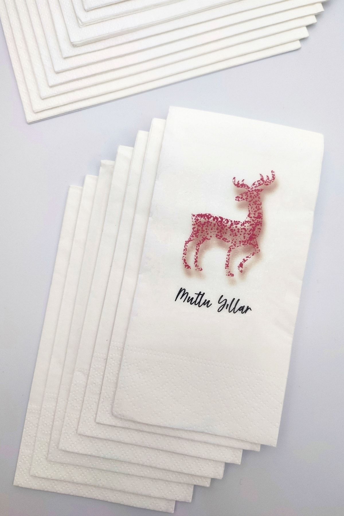 NapkinStore Yeni Yıl Sunum Peçetesi ( Red Deer ) 20'li Paket