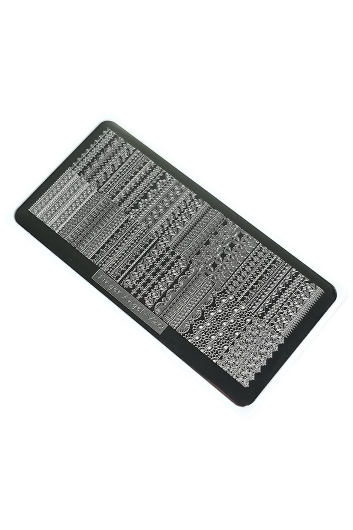 aba nails Nail Art Stamping Baskı Plakası Vv19