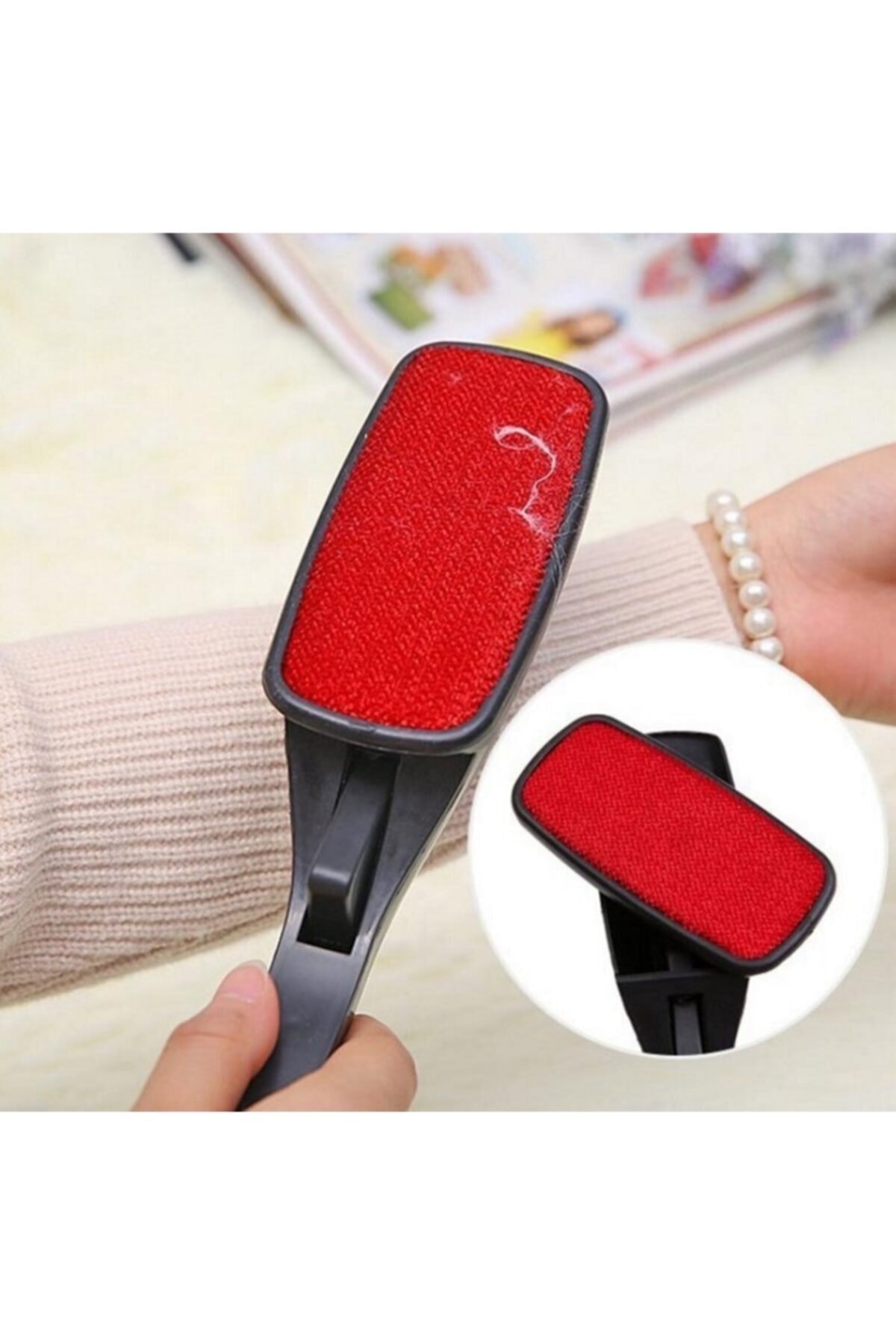 saglamshop Kıl Yün Tüy Toz Toplayıcı Fırça Yapışkanlı Tüy Toplayıcı