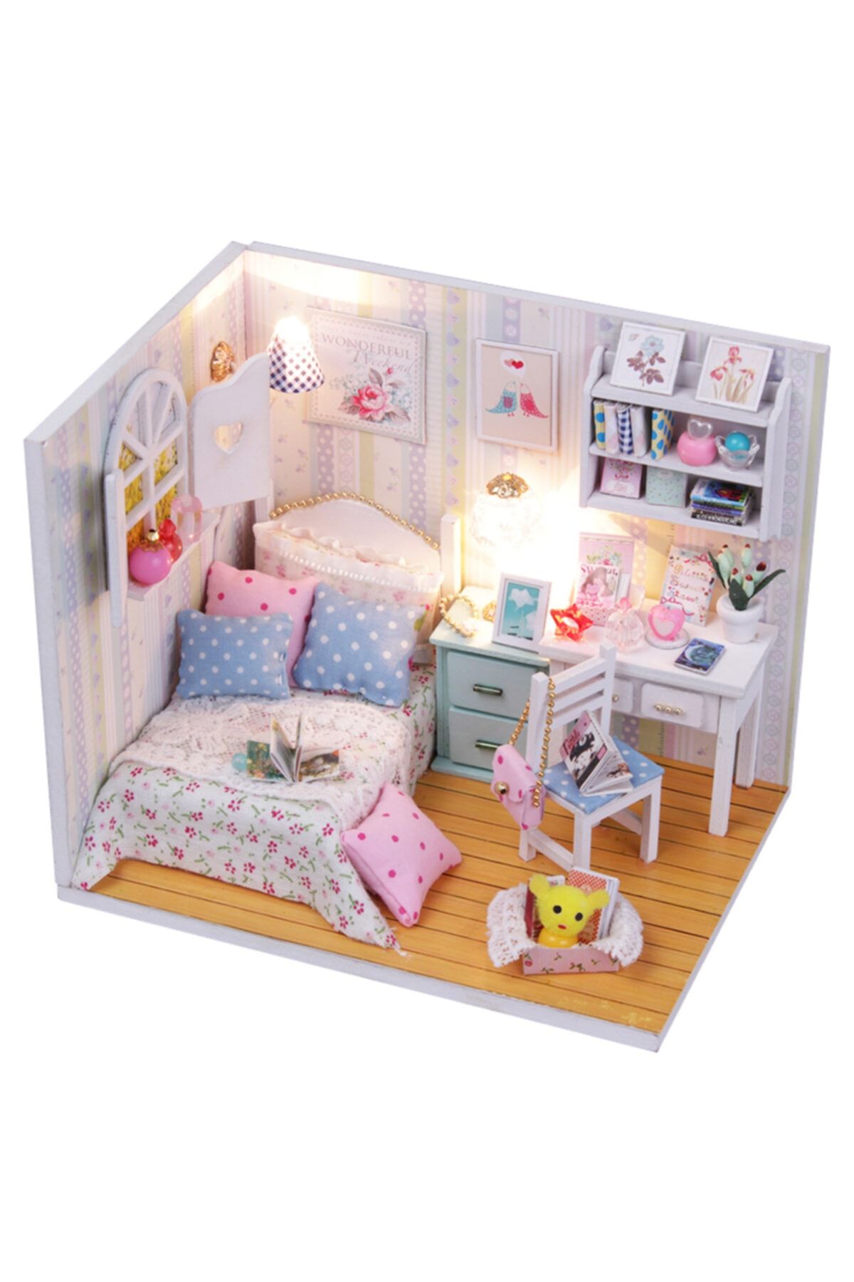 minyatür evim Kendin Yap Minyatür Ev - Puzzle Maket Ev - Adabelle's Room