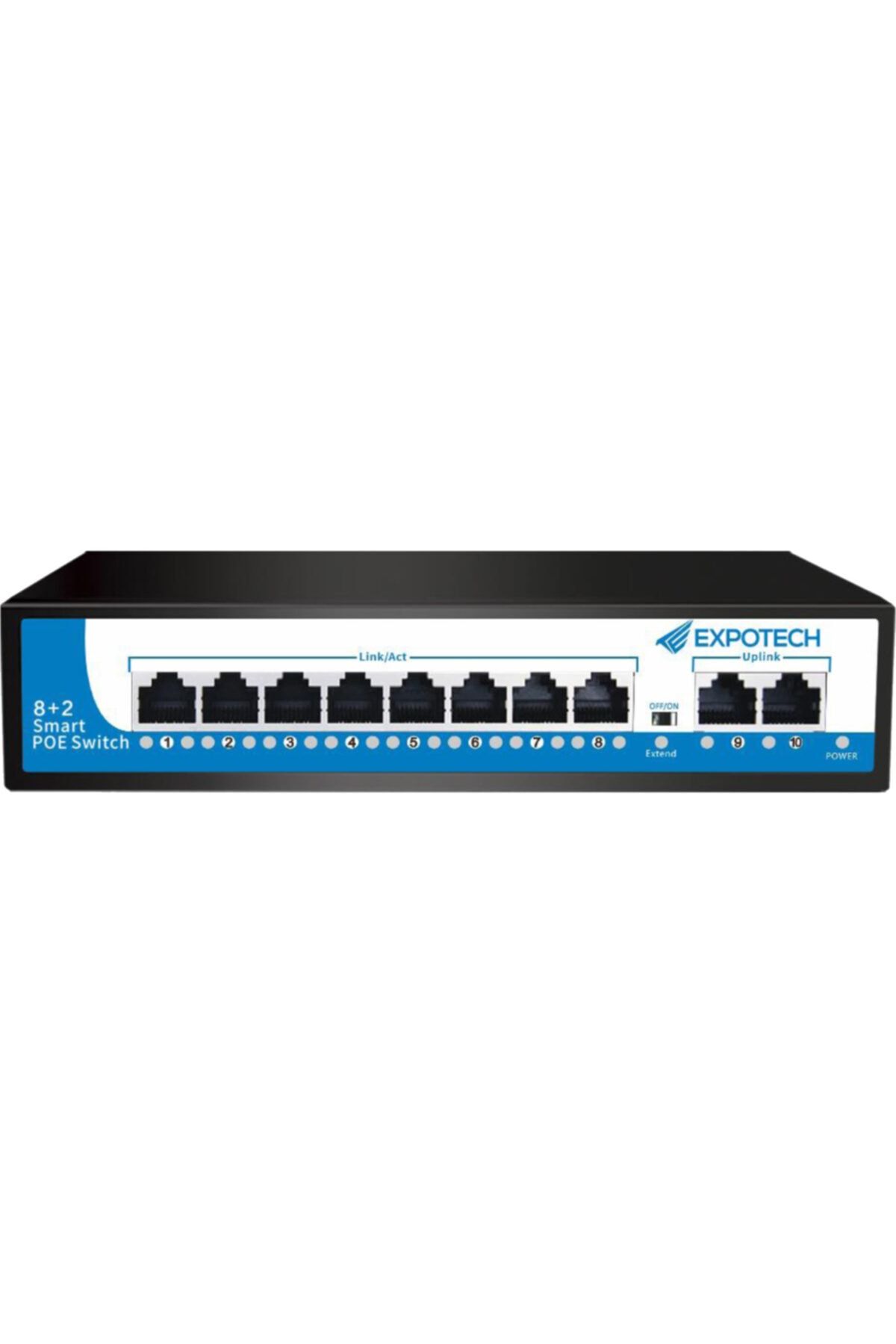 EXPOTECH Ex-10120p 8 Port Poe Switch  2 Port Fe Port