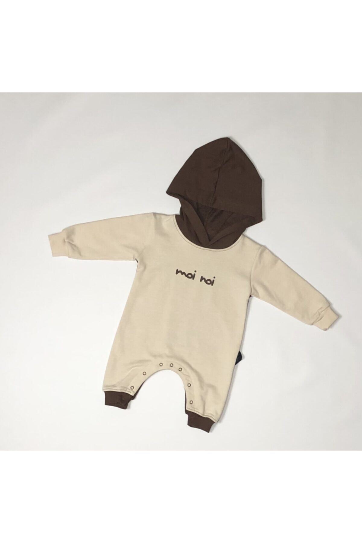 Moi Noi Kapşonlu Çıt Çıtlı Bebe Tulum