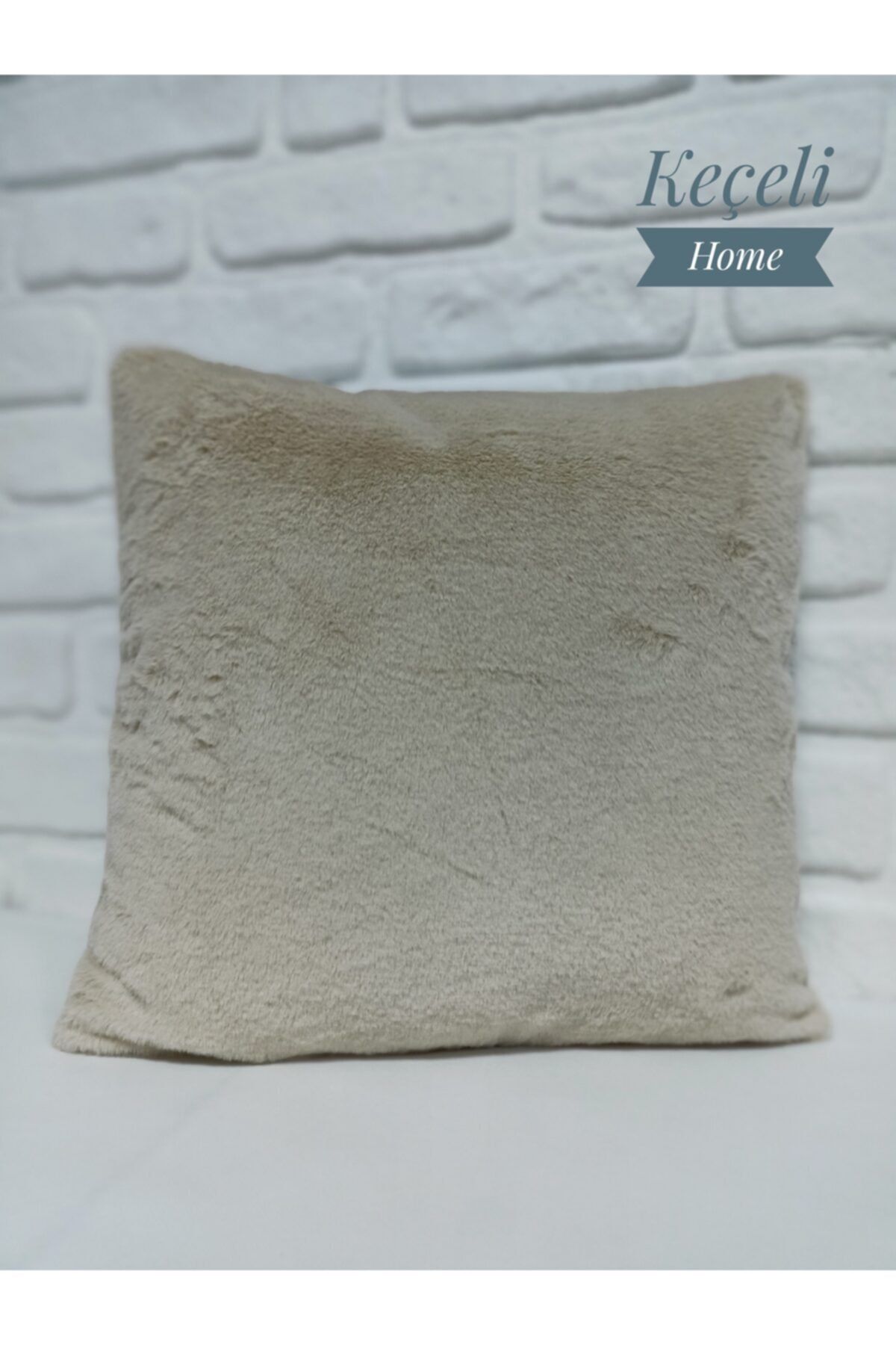 KEÇELİ Yumoş Peluş Kırlent Kılıfı