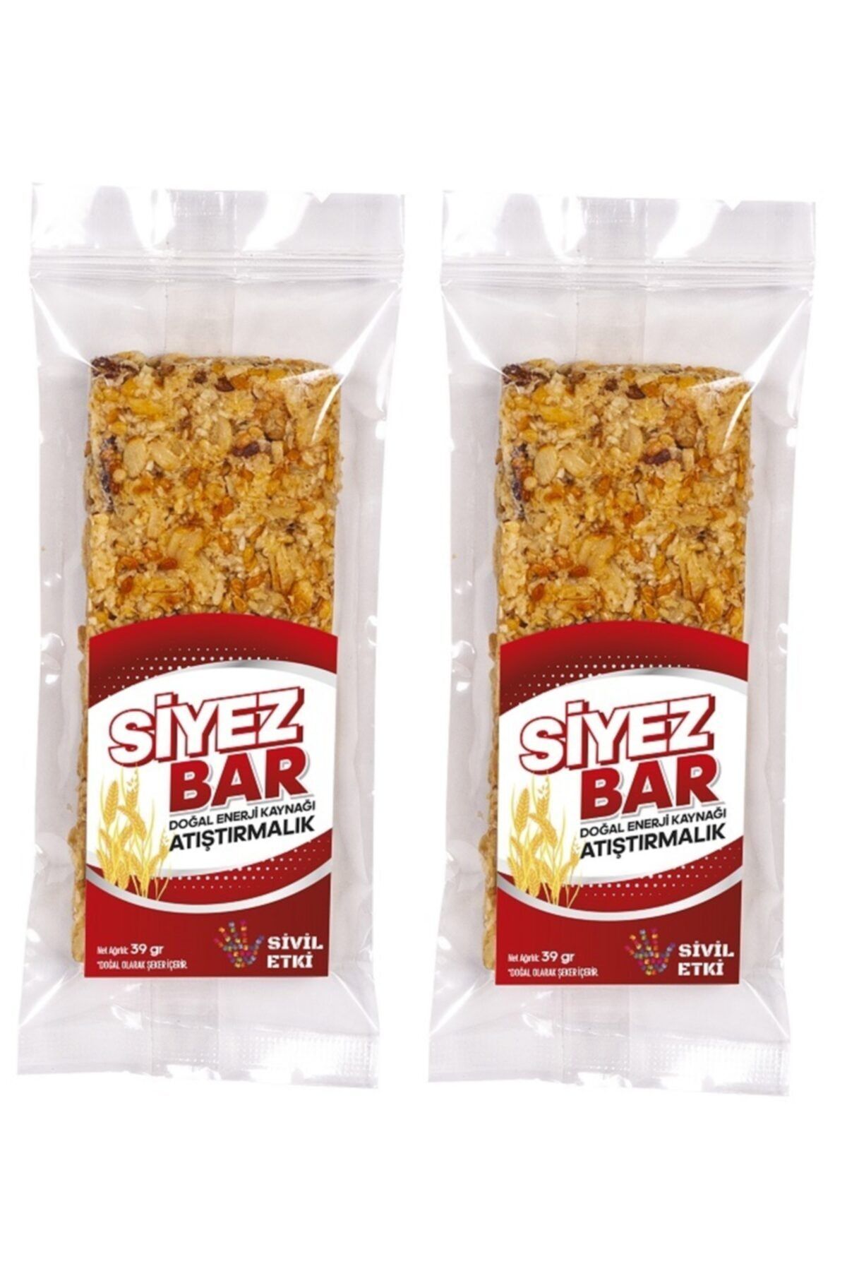 Sivil Etki Atıştırmalık Siyez Granola Bar Ballı 2'li Paket