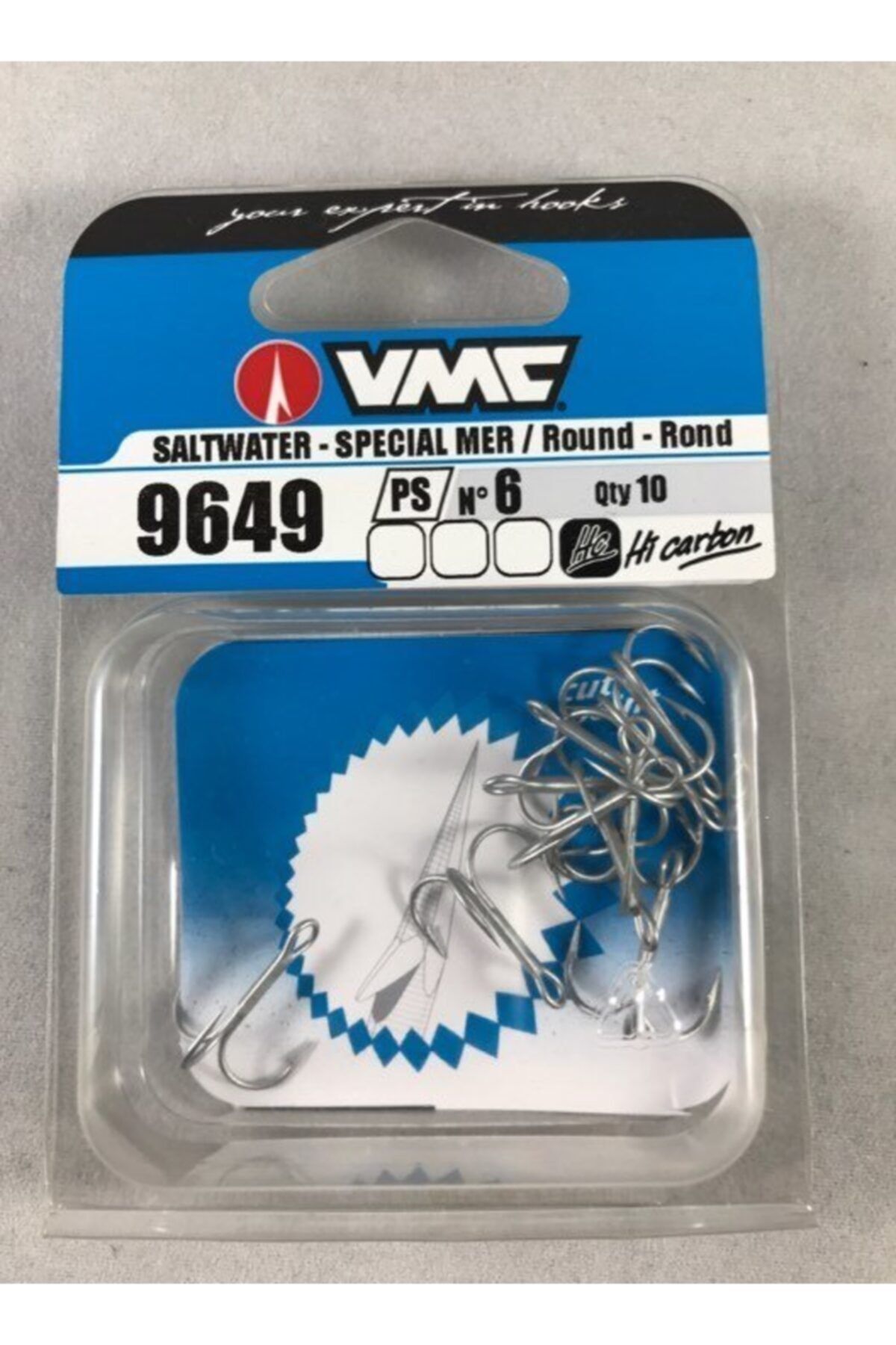 VMC Üçlü Olta Iğnesi 9649ps Sahte Balık Iğnesi No.6