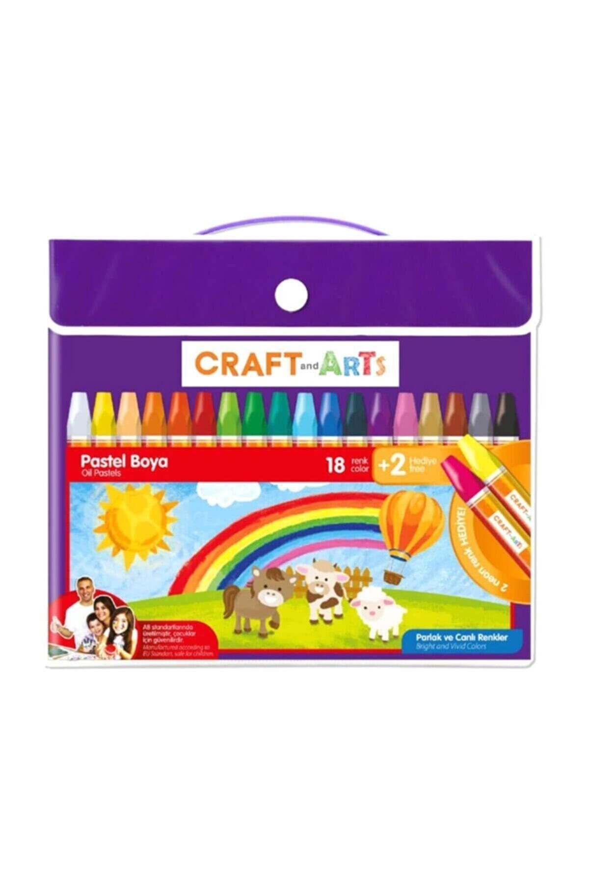 Craft and Arts Pastel Boya Çantalı 18+2 Renk