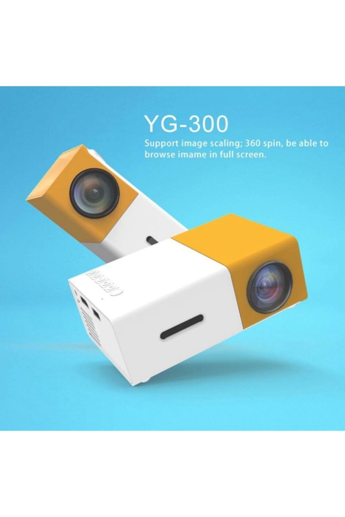 Emelidesign Led Mini Projektör Yg300 320x240 Px 1080p
