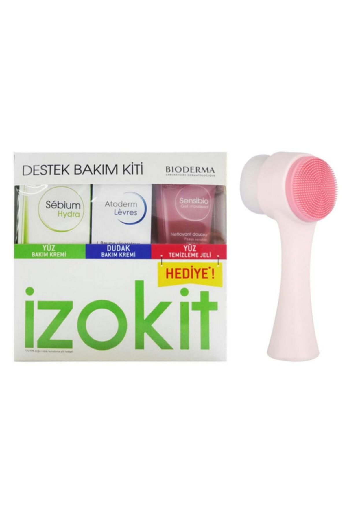 Bioderma Sebium Izokit Destek Bakım Seti Ve Pudrashine Fırça