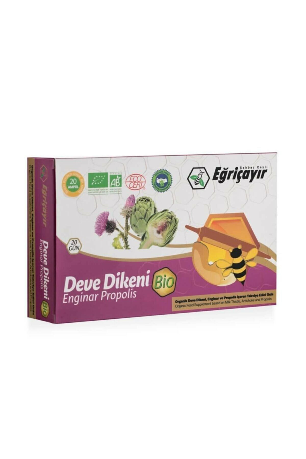 Eğriçayır Bio Devedikeni Enginar Ampülü 300 ml 15 ml x 20 Adet Tüp