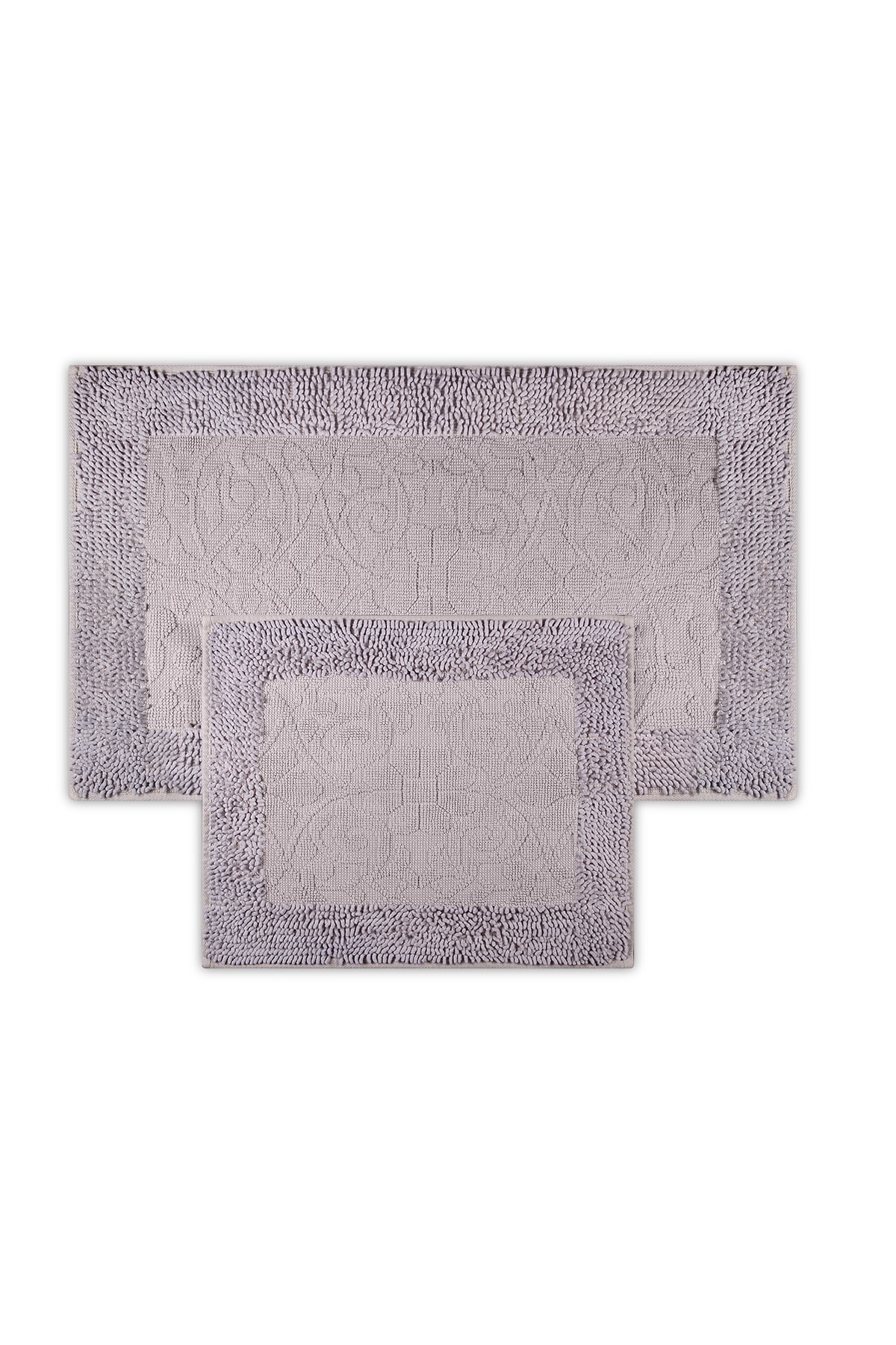 Bluenity Jasmin Doğal Pamuk 2'li Banyo Matı 60x100+50x60 - Lila