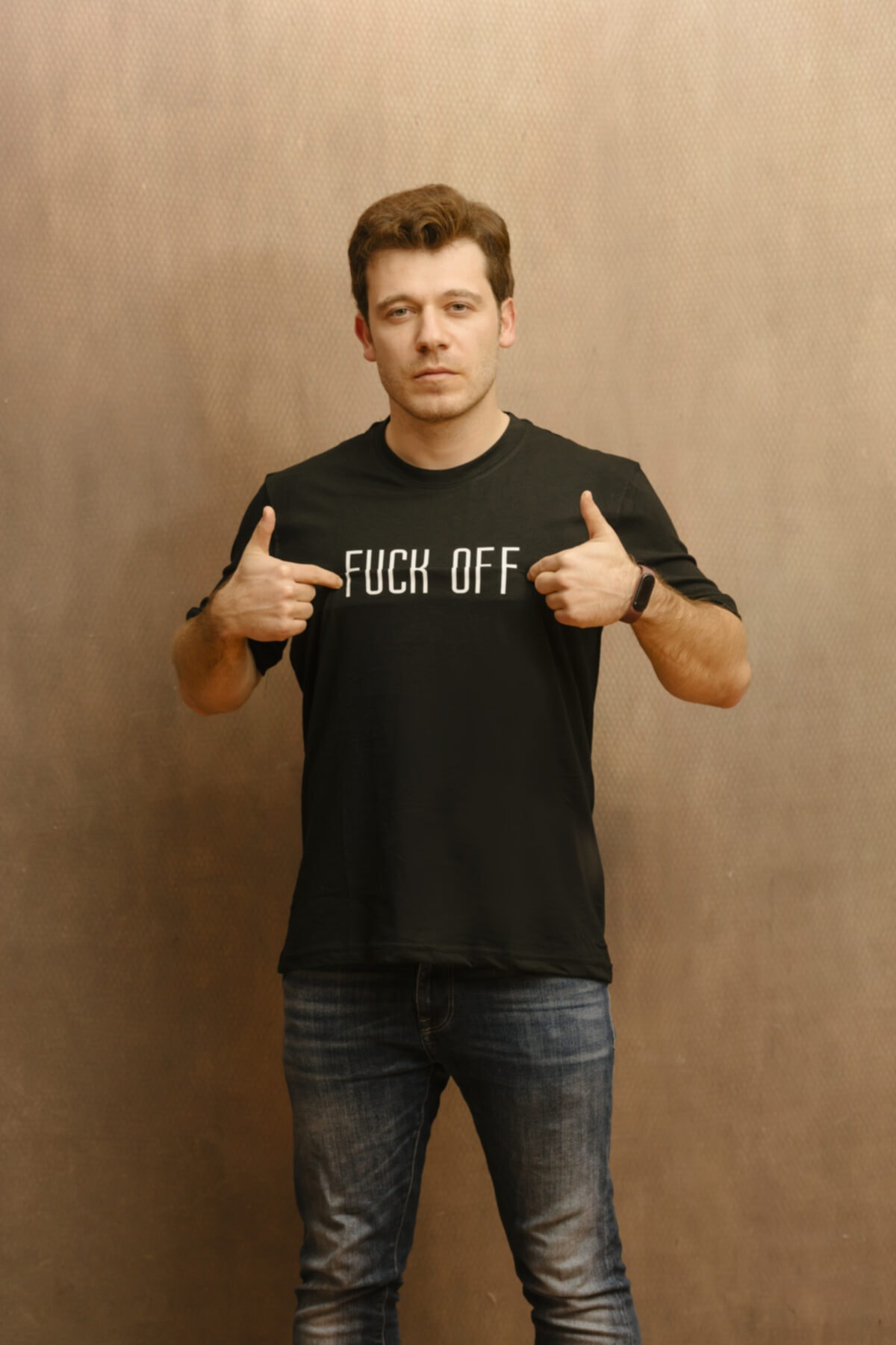 secreed Fück Off Katlamalı Tshirt