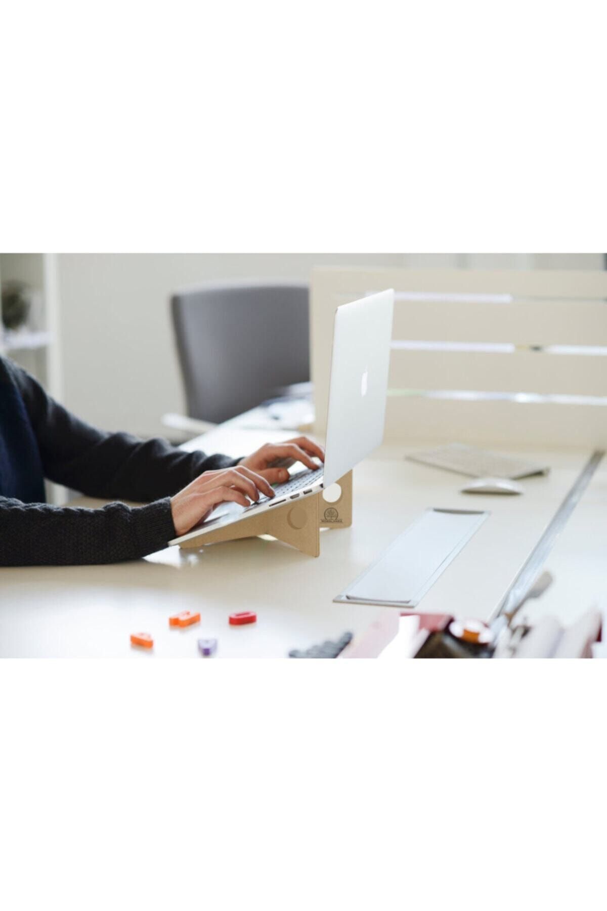 Modalanka Taşınabilir Notebook Standı Laptop Yükseltici Notebook Altlığı Ahşap