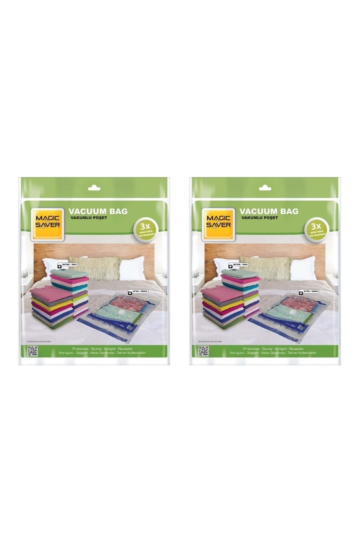 MAGİC SAVER 2li Large Vakumlu Poşet Hurç (50x70)
