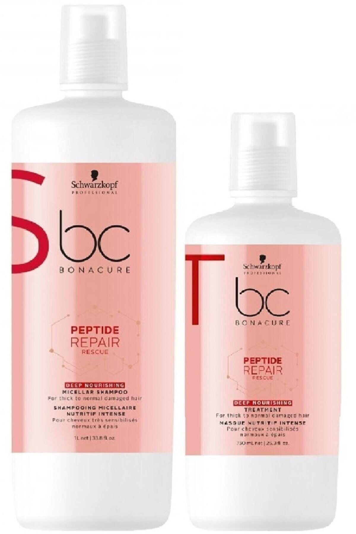 Schwarzkopf Peptide Acil Kurtarma Derin Besleme Micellar 2li Set
