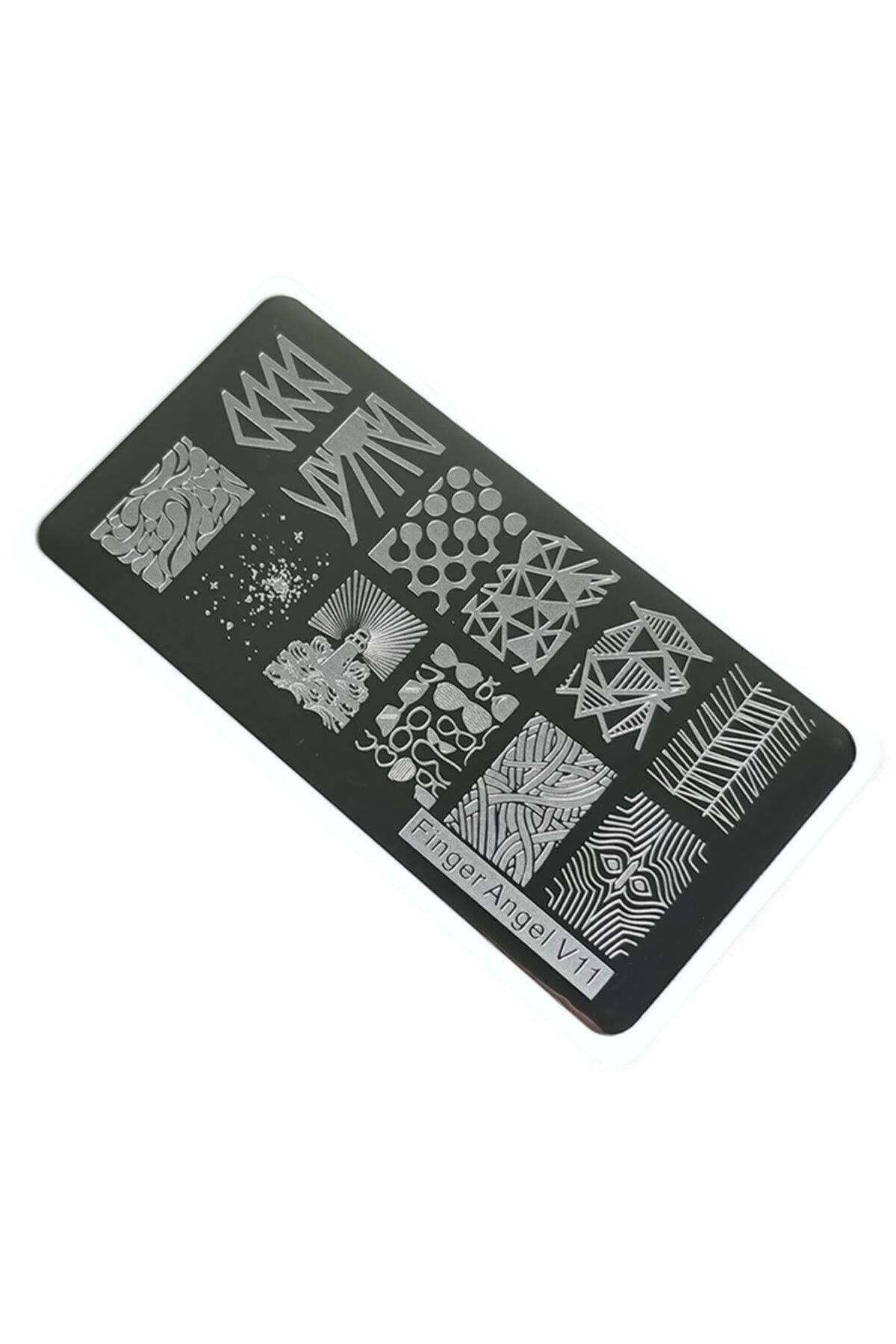 aba nails Nail Art Stamping Baskı Plakası Vv11