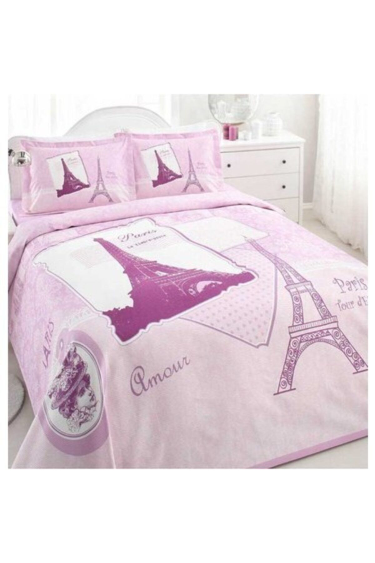 Özdilek Paris Vintage Tek Kişilik Pike Takımı