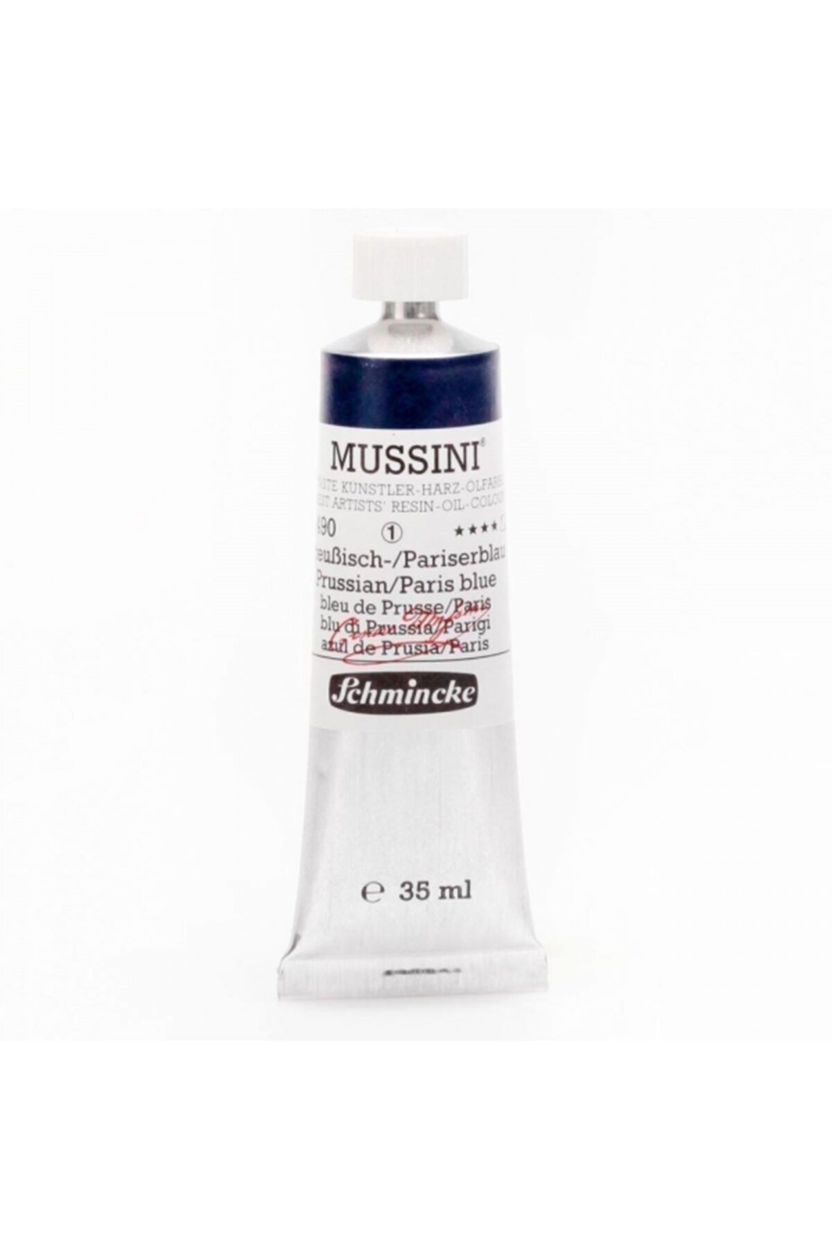 Schmincke Mussini Yağlı Boya 35ml - Prussian/paris Blue 490 S.1