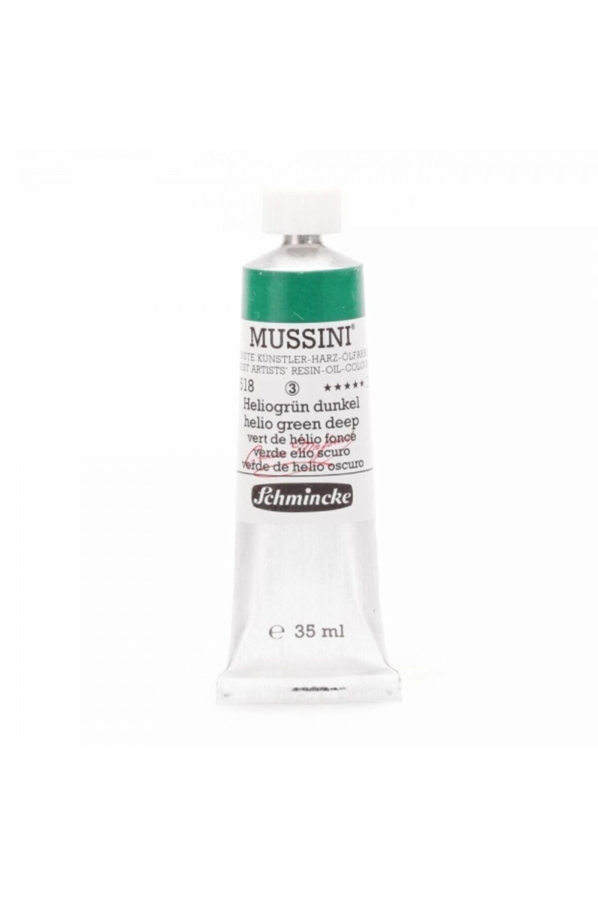 Schmincke Mussini Yağlı Boya 35ml - Helio Green Deep 518 S.3