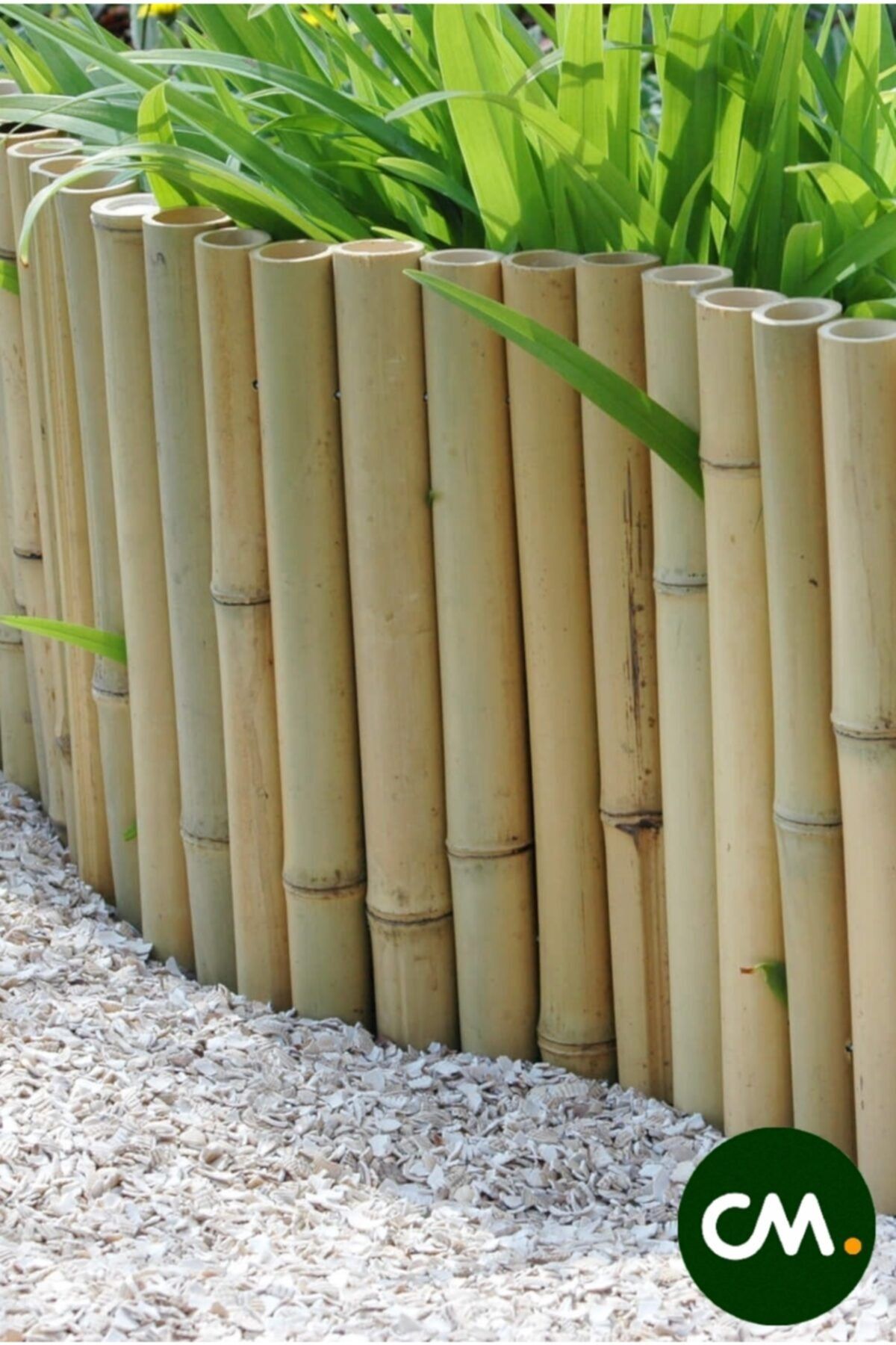 HB BOTANIC Mini Bambu Bahçe Çiti Sınır Ayırıcı Çiçeklik Bordürü 30 Adet Bambu Çubuk 25-30 Cm