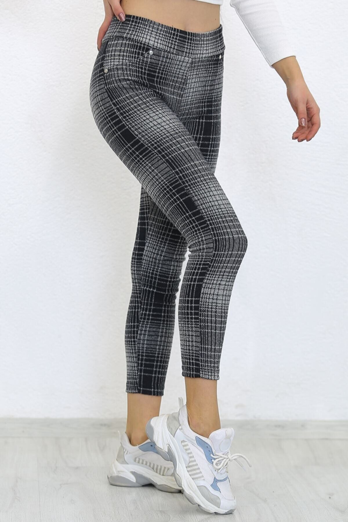 SEVGİLİM Kışlık Kareli Tayt 18