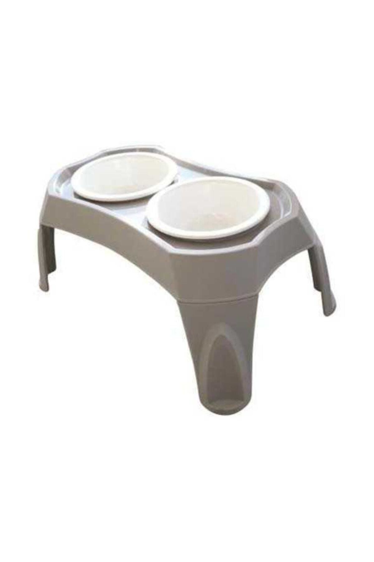 MPETS Mama Su Kabı Portatif Ayklı 2li Set Gri-Beyz1500ml