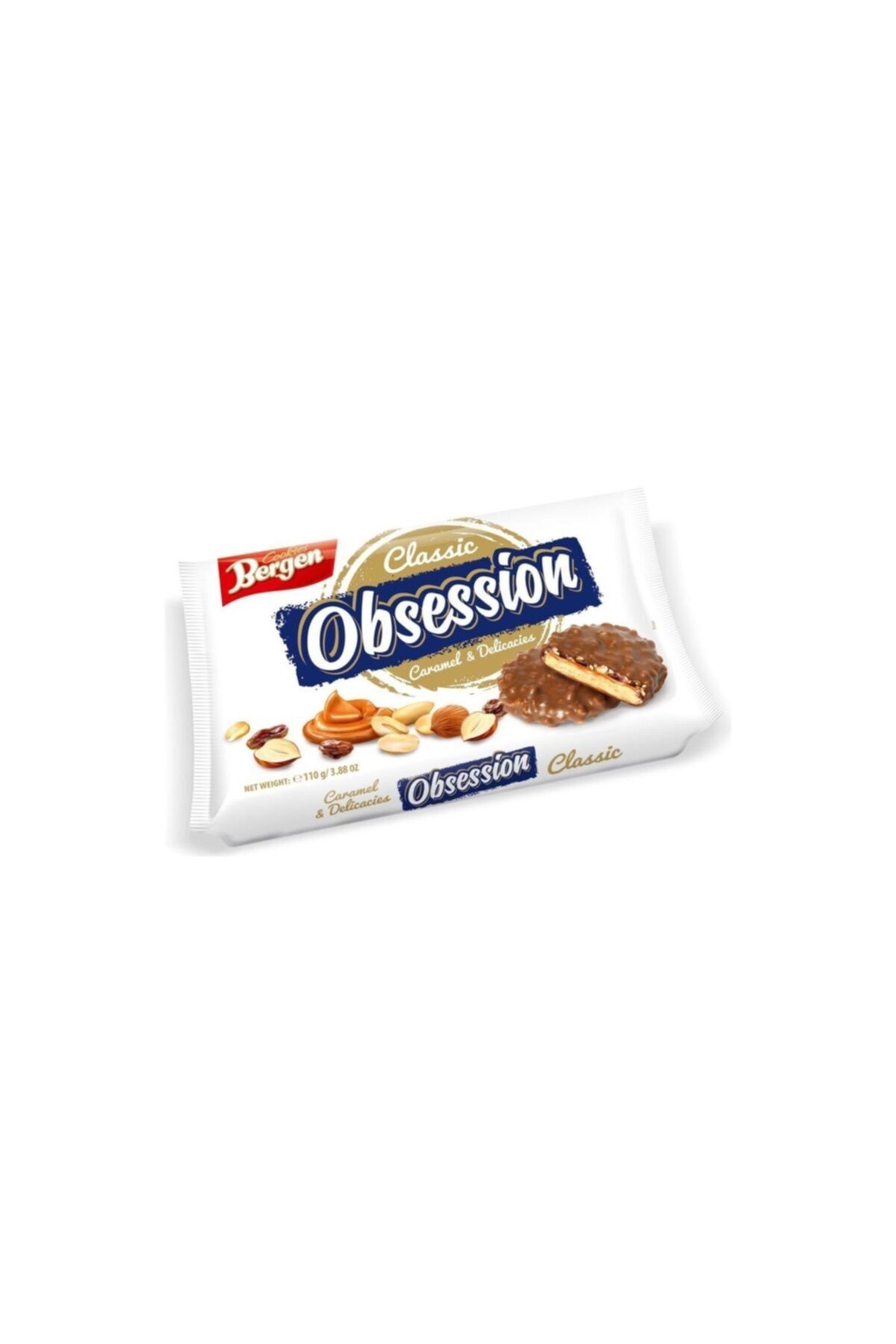 BERGEN Cookies Süt Çikolata Kaplamalı 110gr Koli Adedi:18