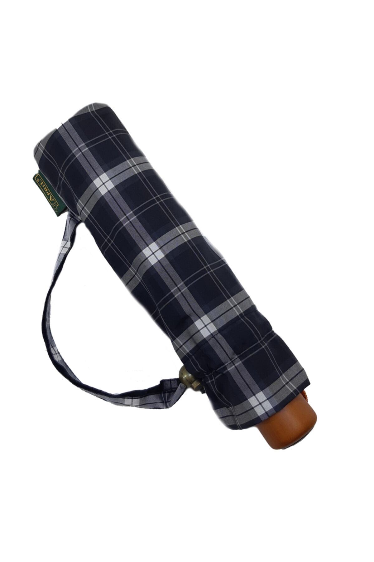 Baginn Snotline-april Bayan Şemsiye Otomatik Açılır 90 Cm Çap Kapalı 30 Cm Çanta Boy Siyah Beyaz