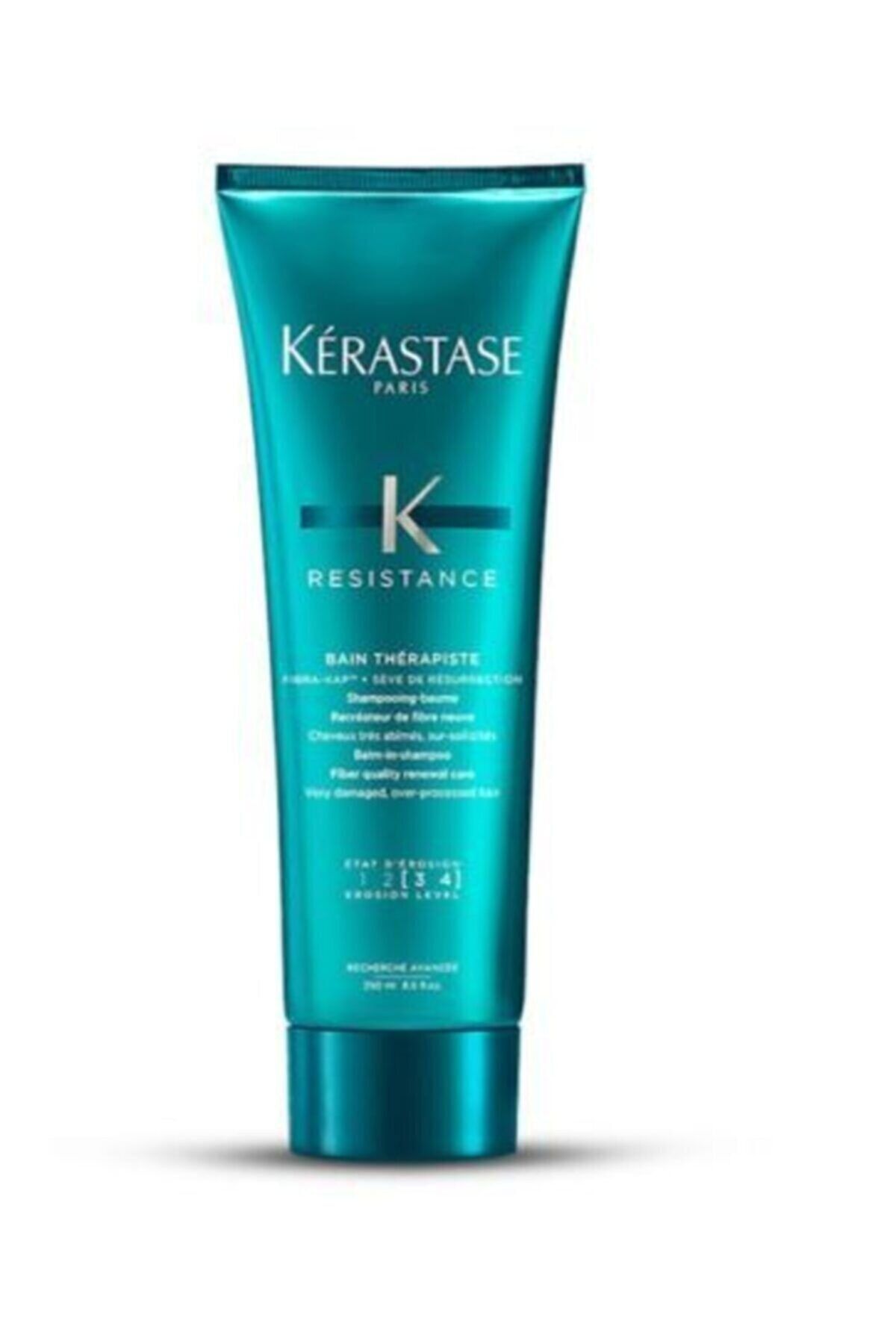 Kerastase Paris Resistance Bain Therapiste [3-4] Yıpranmış Saçlar Için Kremli Saç Banyosu 250 Ml