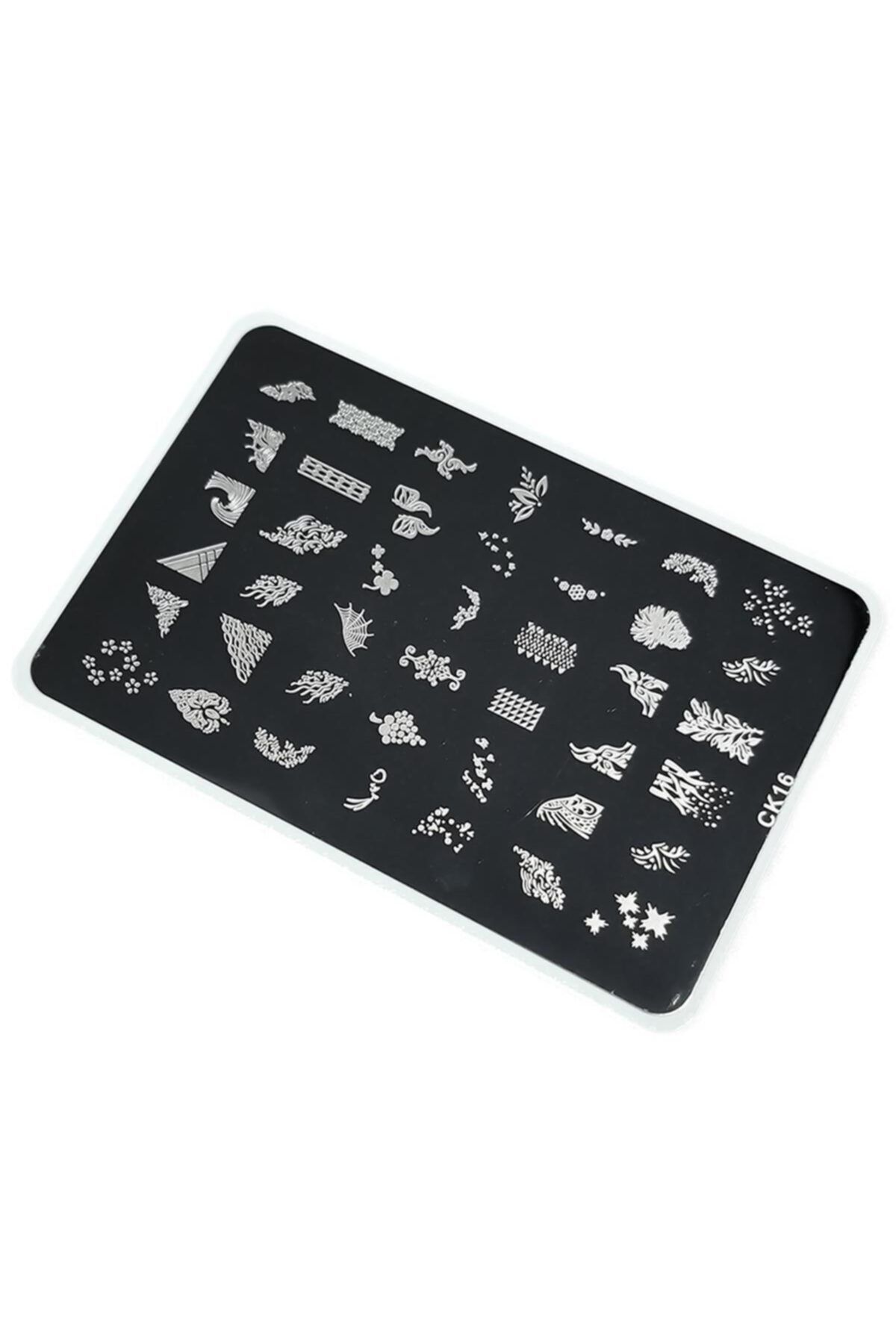 aba nails Nail Art Stamping Baskı Plakası Büyük Boy Xl Ck16